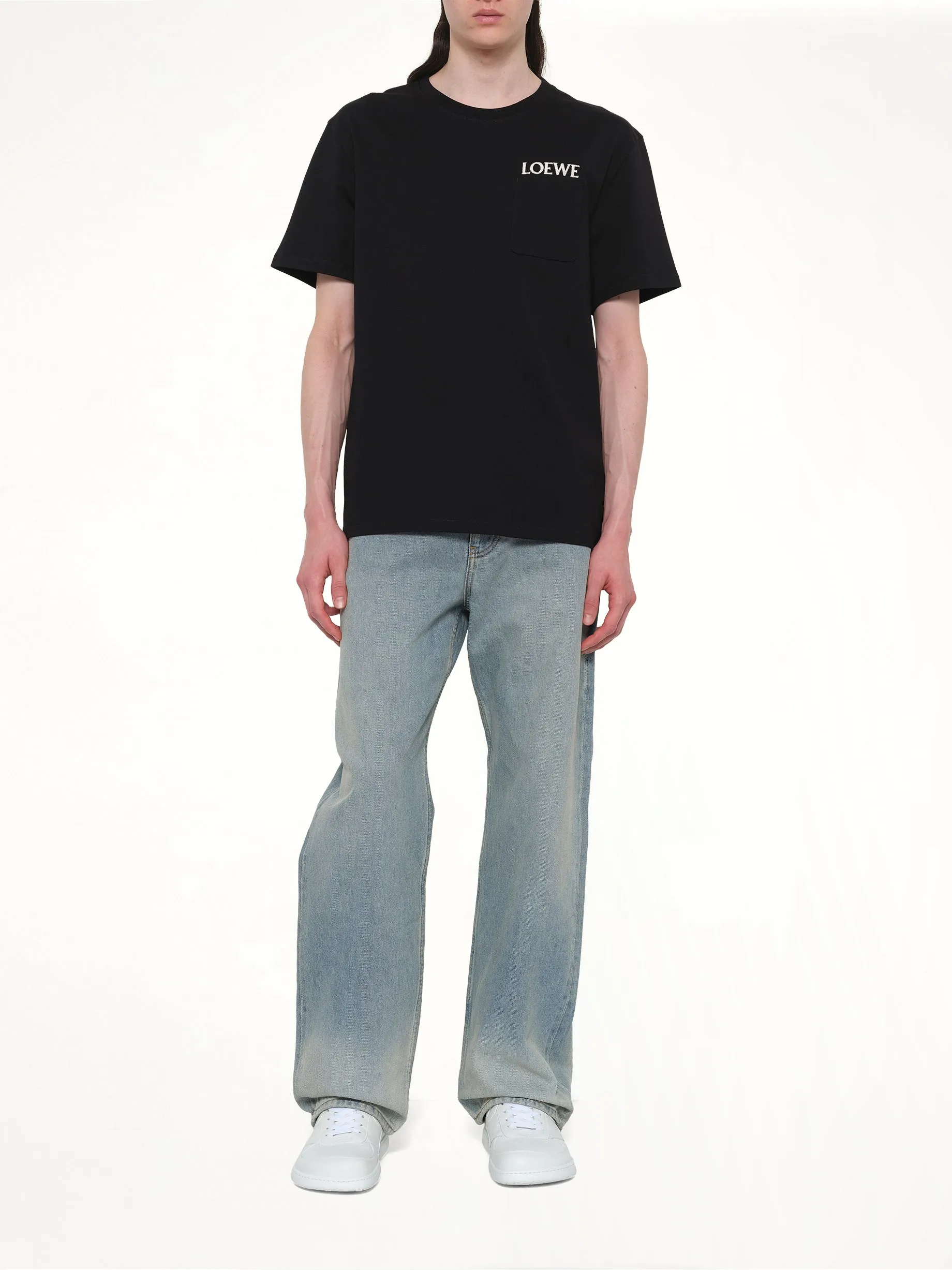 Loewe Relaxed Fit T-Shirt in Black sold by MARAIS product image thumbnail 4