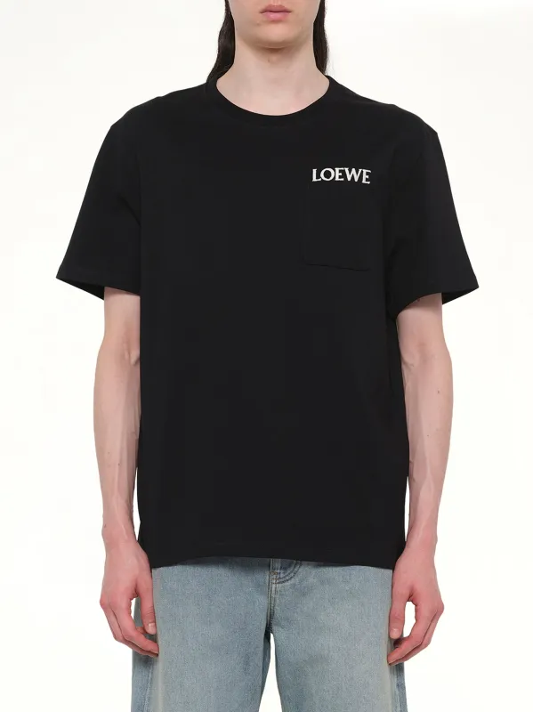 Loewe Relaxed Fit T-Shirt in Black made by Loewe