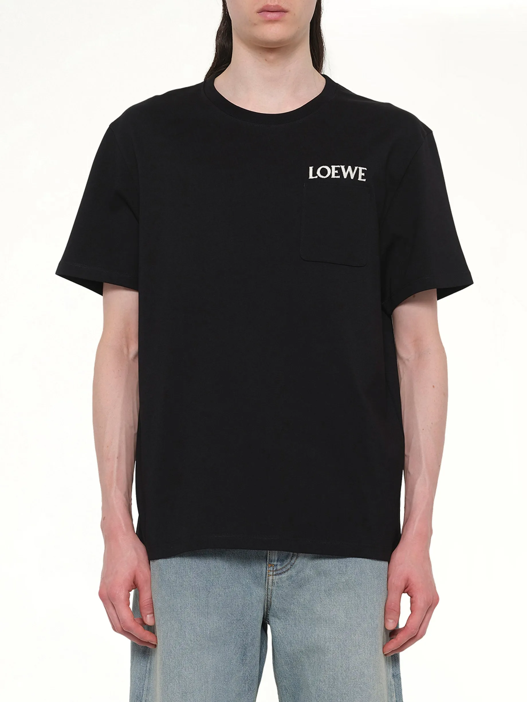 Loewe Relaxed Fit T-Shirt in Black sold by MARAIS