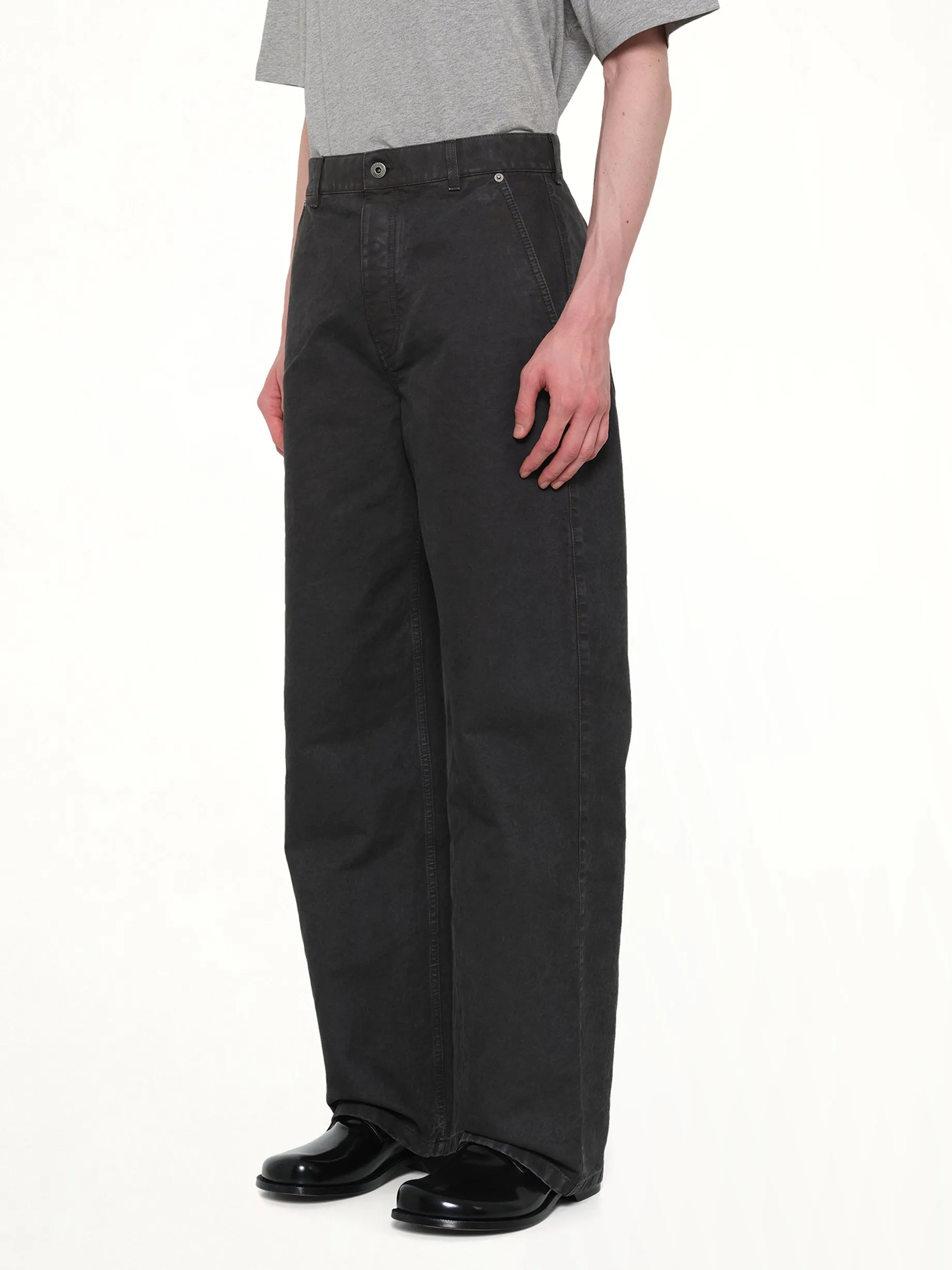 Cotton Trouser in Anthracite sold by MARAIS product image thumbnail 3