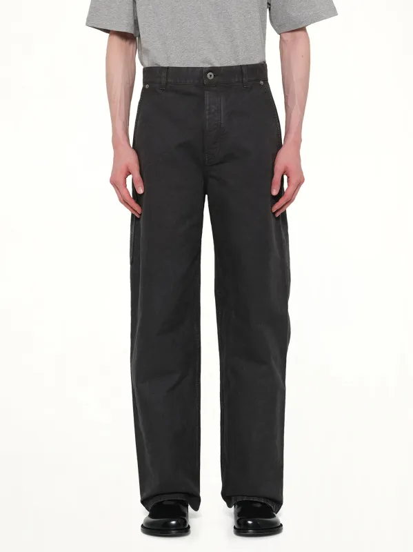 Cotton Trouser in Anthracite sold by MARAIS
