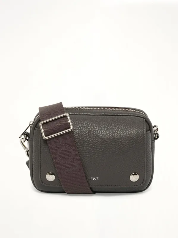 Pebble Messenger Small in Dark Grey sold by MARAIS