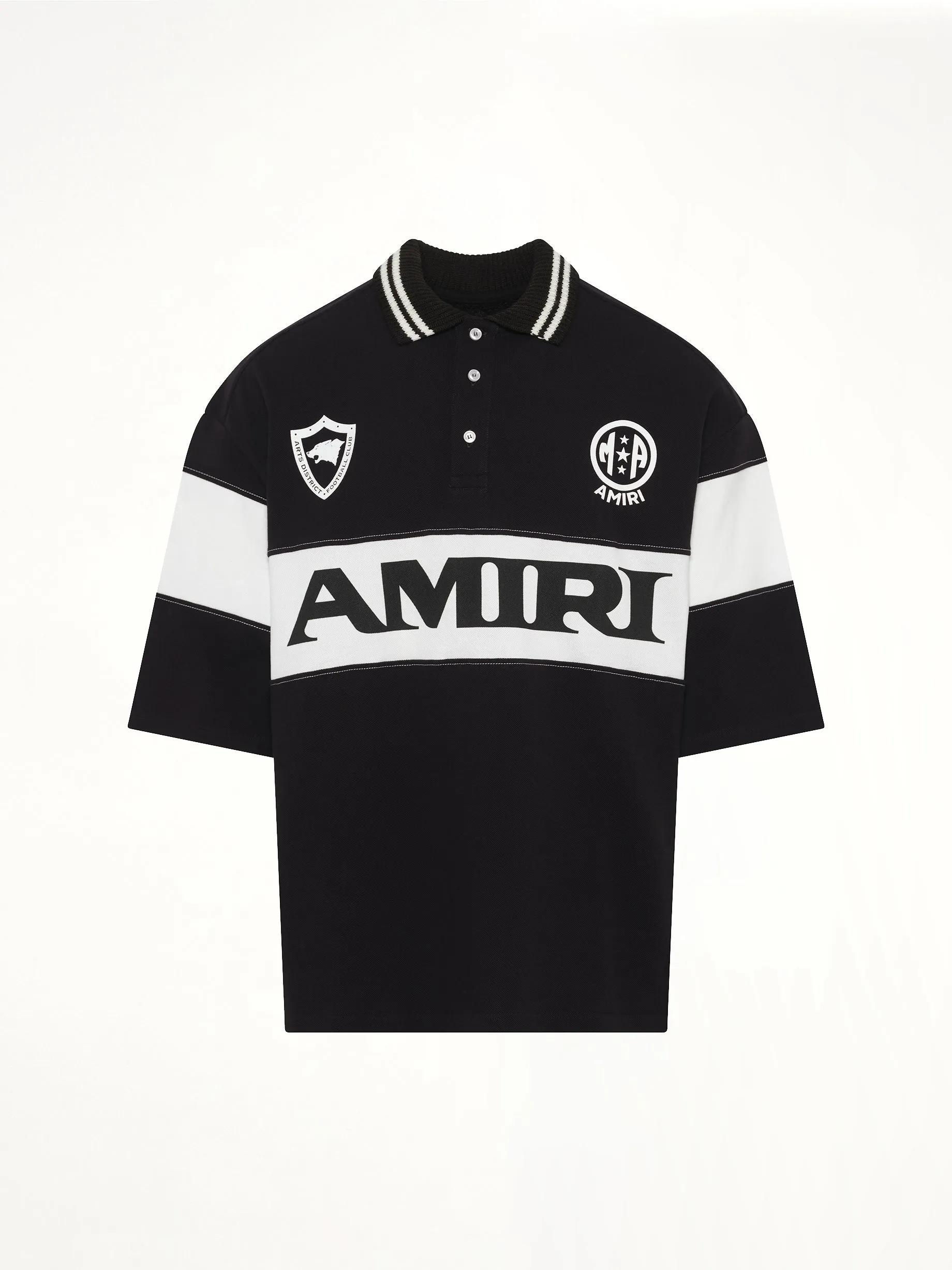Amiri Sport Oversized Polo in Black sold by MARAIS product image thumbnail 2