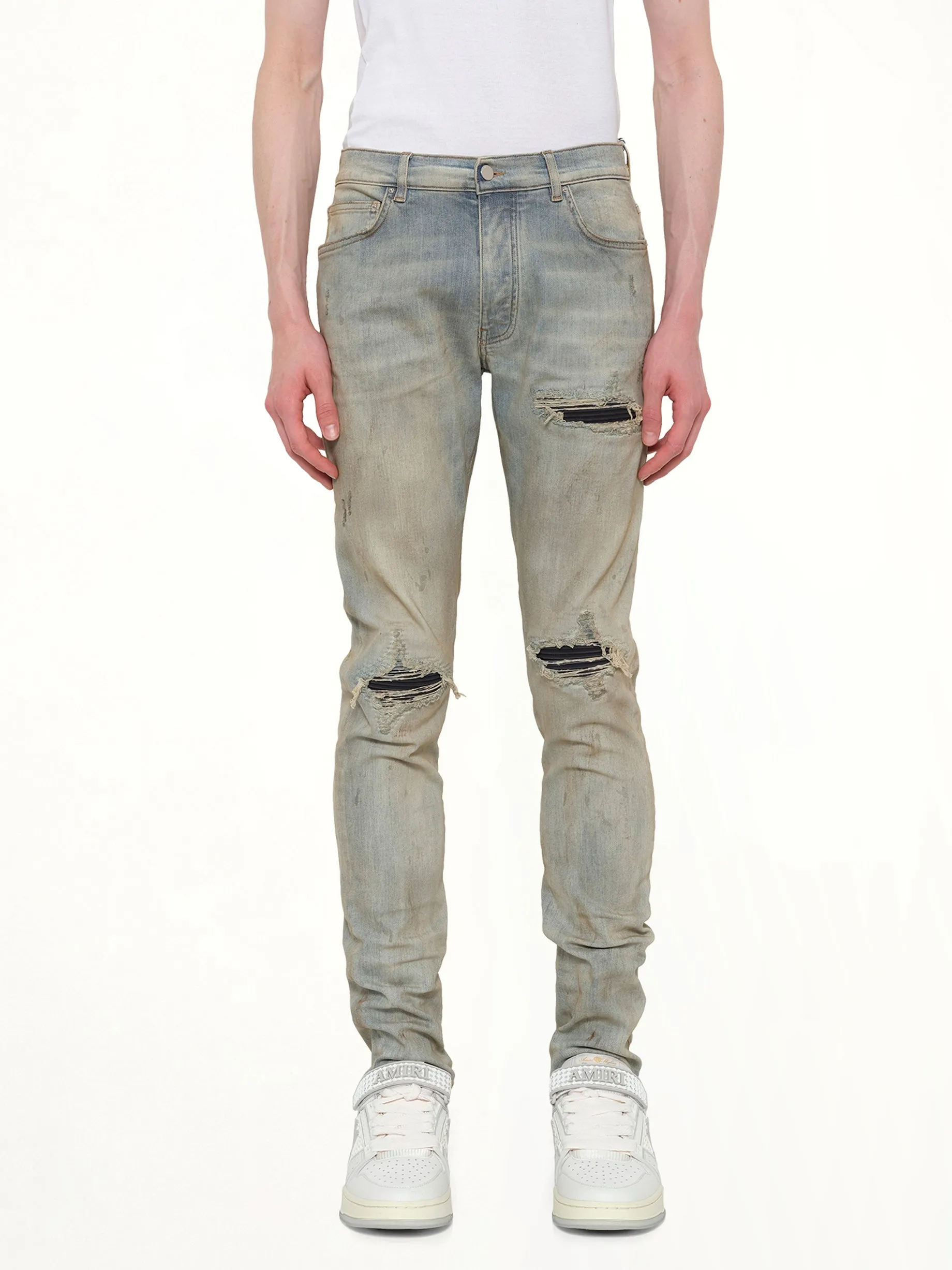 Suede MX1 Jeans in Perfect Antique Indigo sold by MARAIS