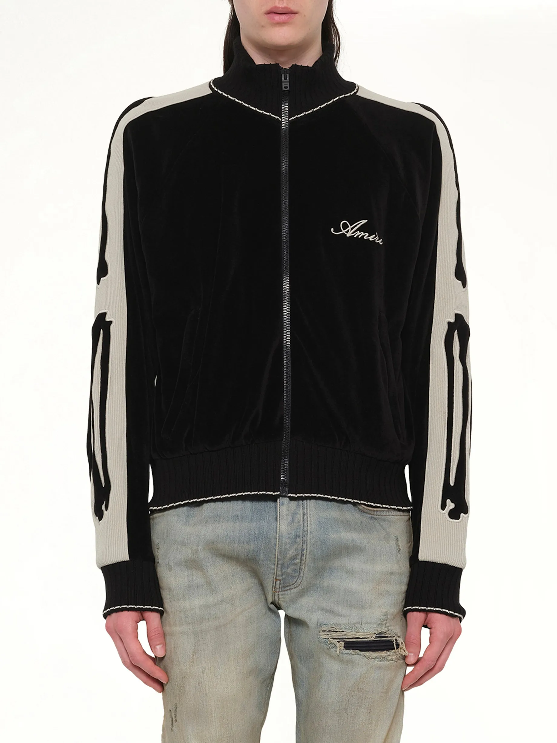 Bones Track Jacket in Black sold by MARAIS