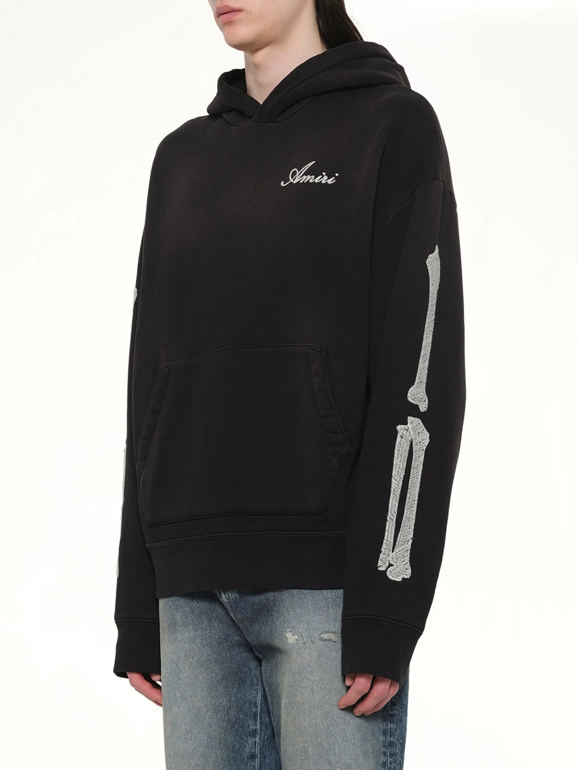 Bones Oversized Hoodie in Black sold by MARAIS product image thumbnail 3