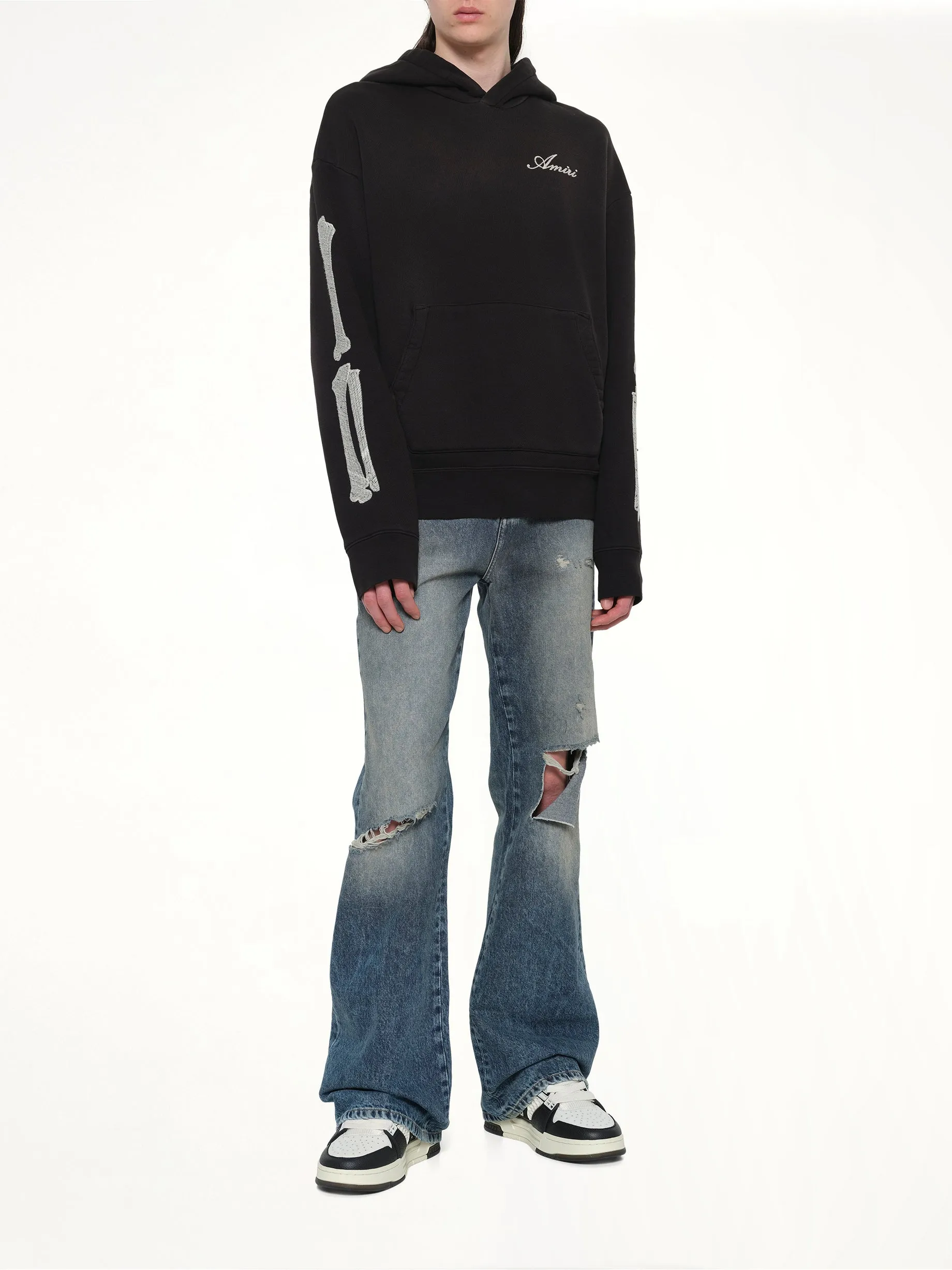 Bones Oversized Hoodie in Black sold by MARAIS product image thumbnail 4