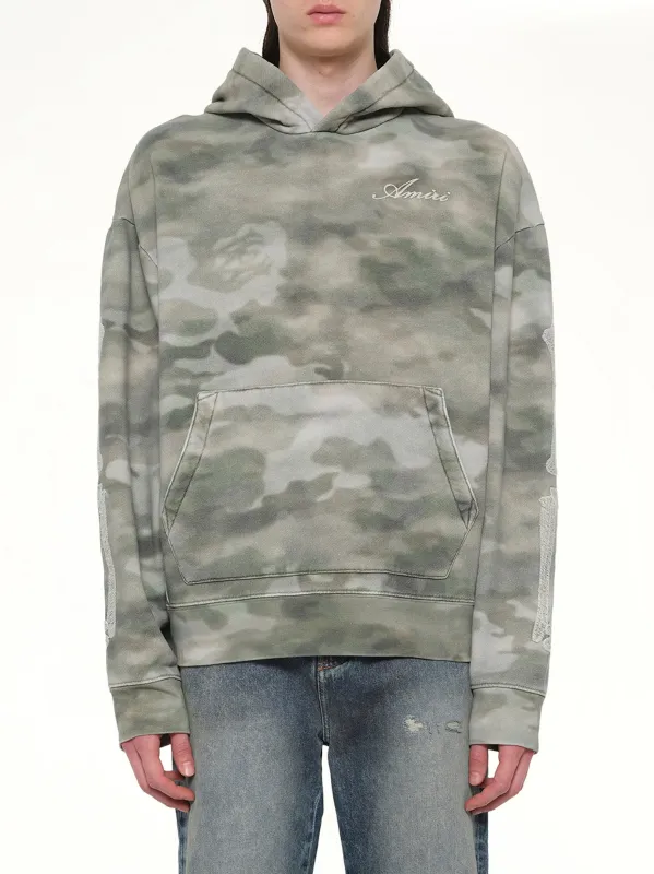 Bones Oversized Hoodie in Camo sold by MARAIS