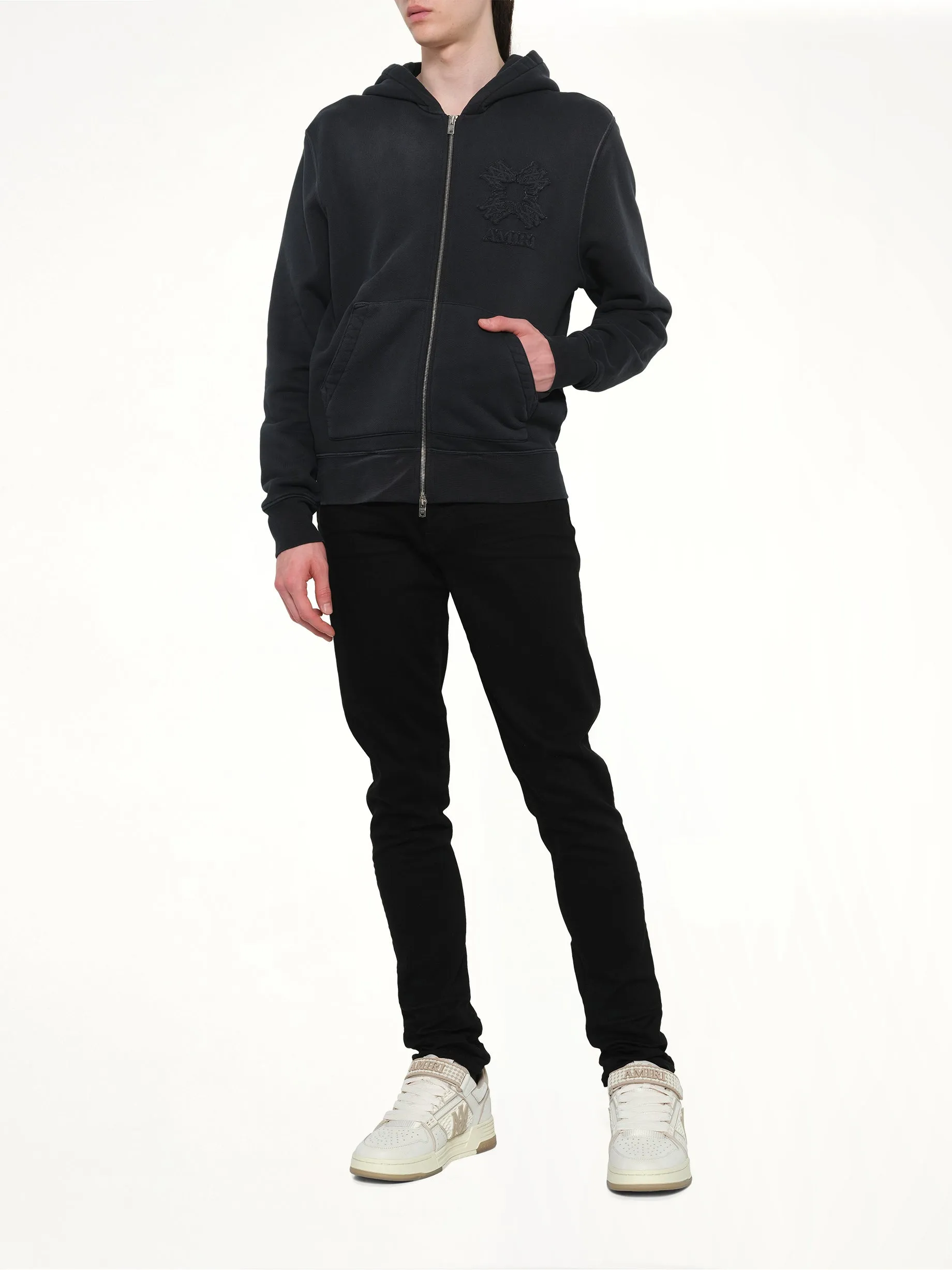 MA Quad Zip Hoodie in Black sold by MARAIS product image thumbnail 4
