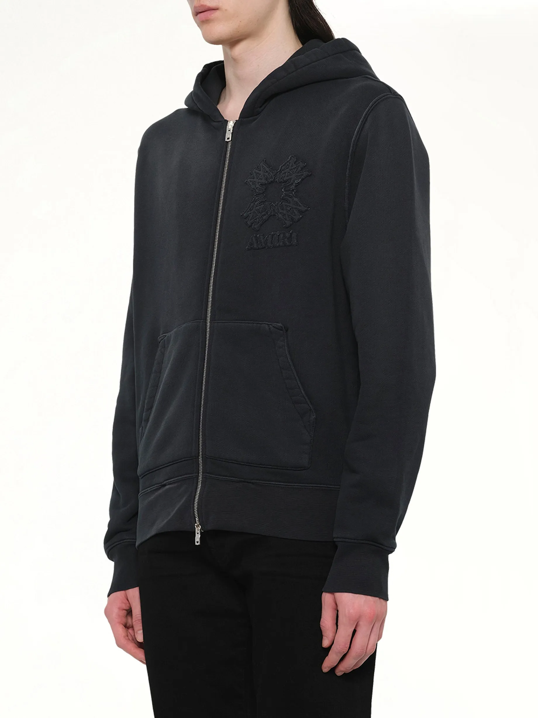 MA Quad Zip Hoodie in Black sold by MARAIS product image thumbnail 3