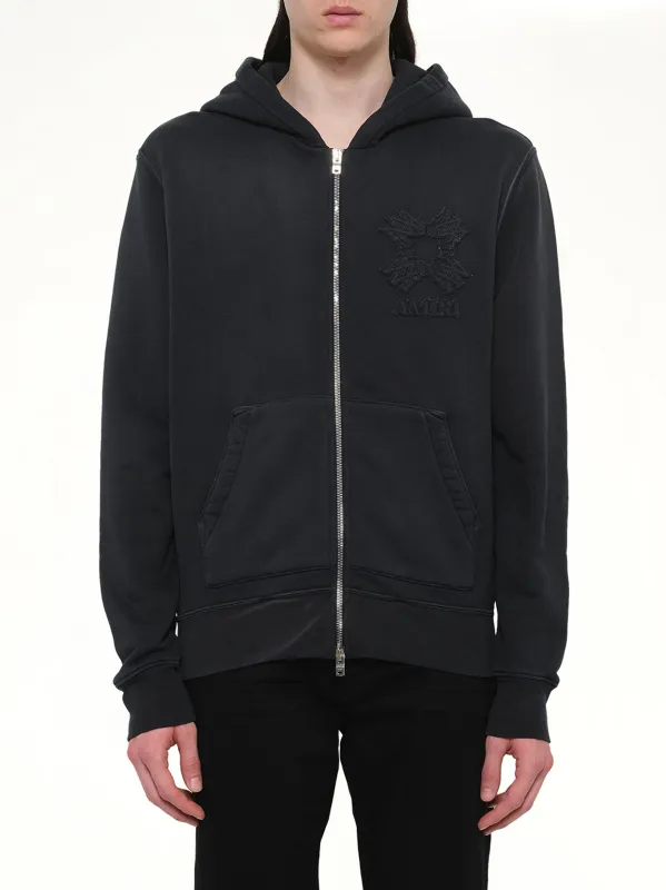 MA Quad Zip Hoodie in Black sold by MARAIS