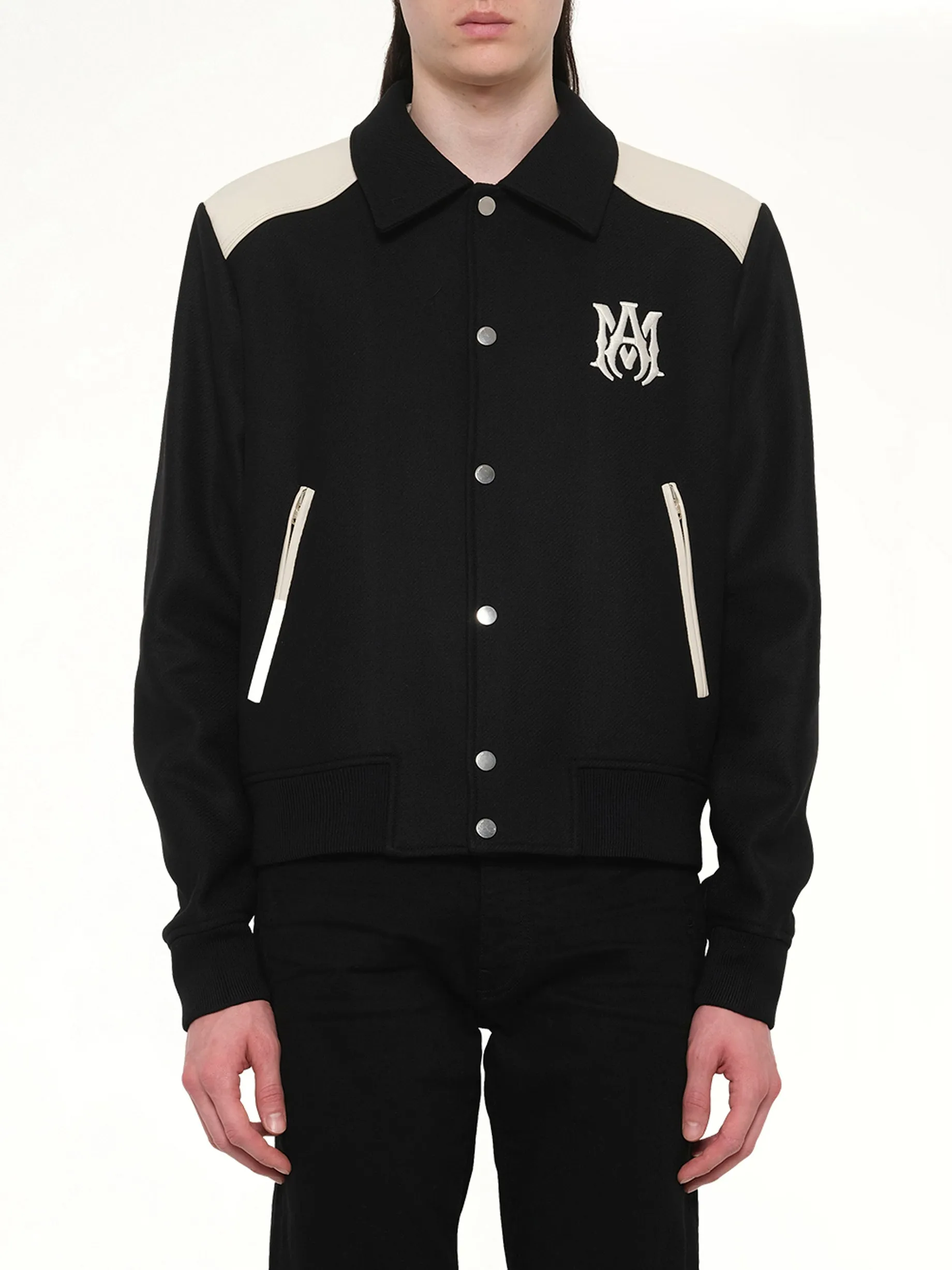 MA Band Jacket in Black sold by MARAIS