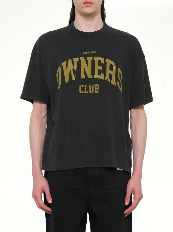 Represent Owners Club T-Shirt in Faded Black sold by MARAIS