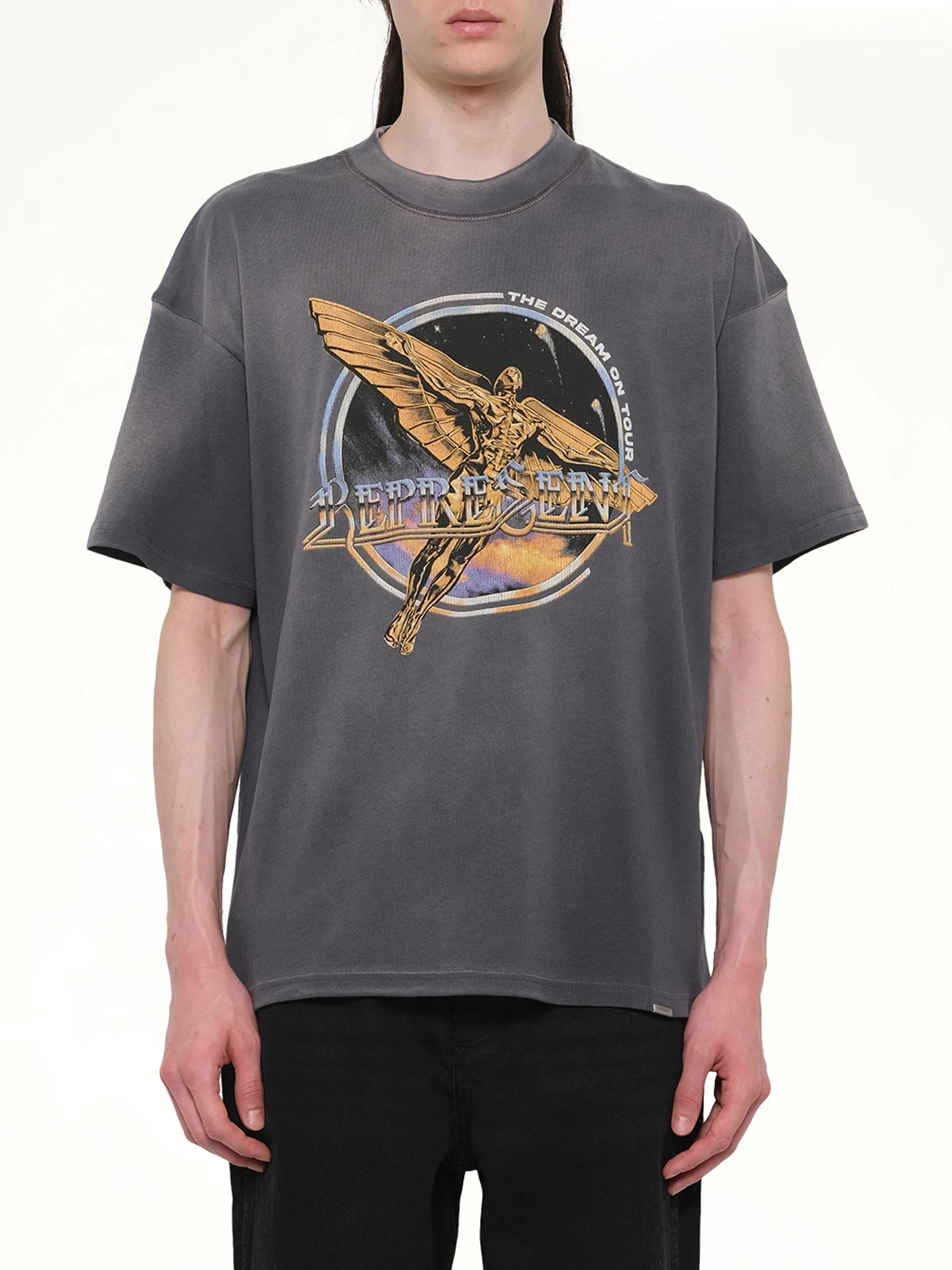 Golden Tour T-Shirt in Sun Fade Grey sold by MARAIS