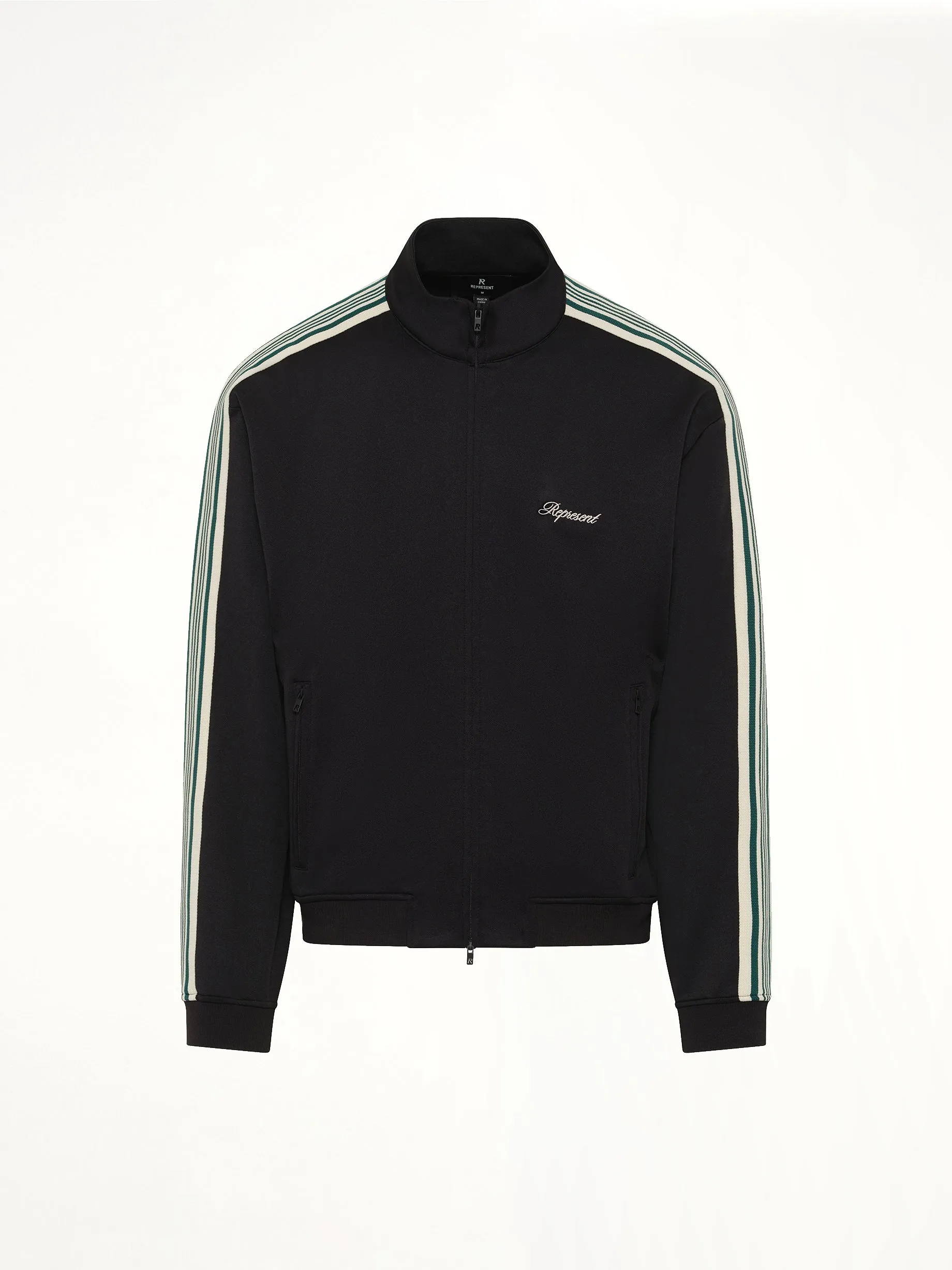 Taped Track Jacket in Jet Black sold by MARAIS product image thumbnail 2
