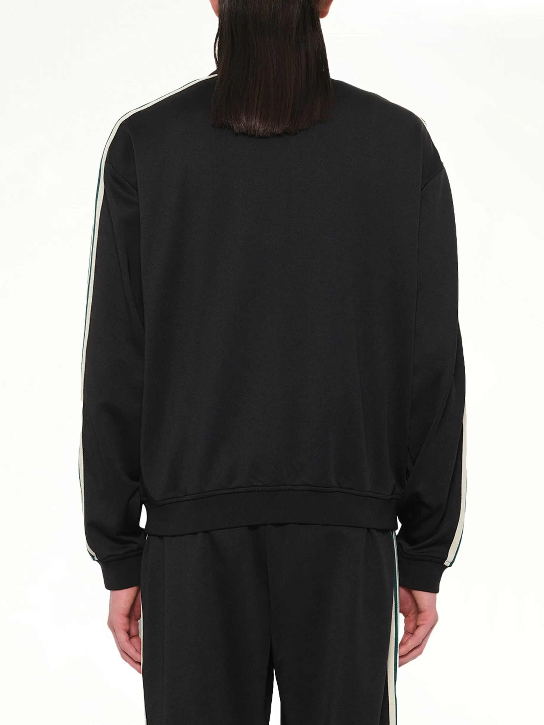 Taped Track Jacket in Jet Black sold by MARAIS product image thumbnail 5