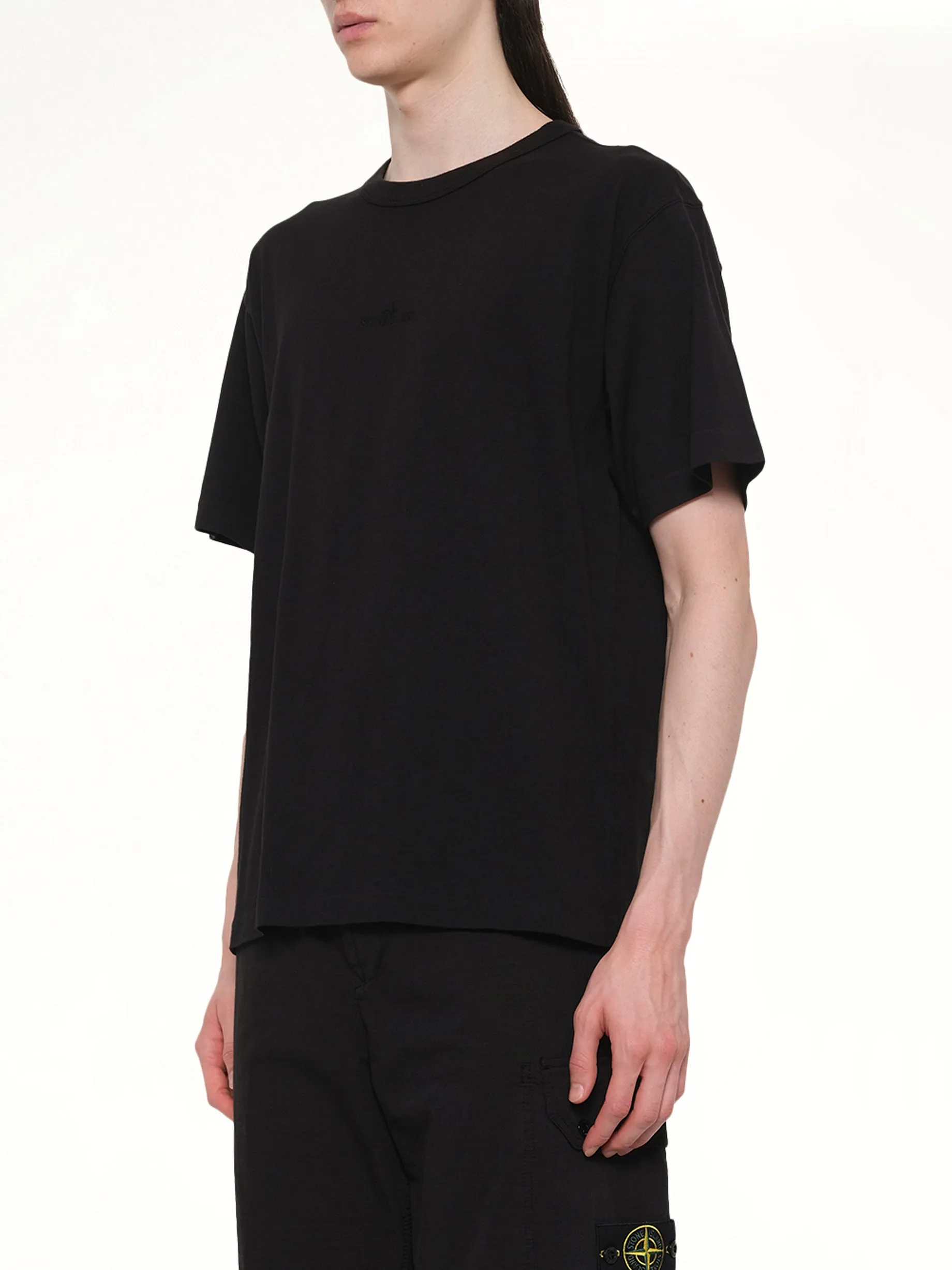 210003 S/S T-Shirt in Black sold by MARAIS product image thumbnail 3