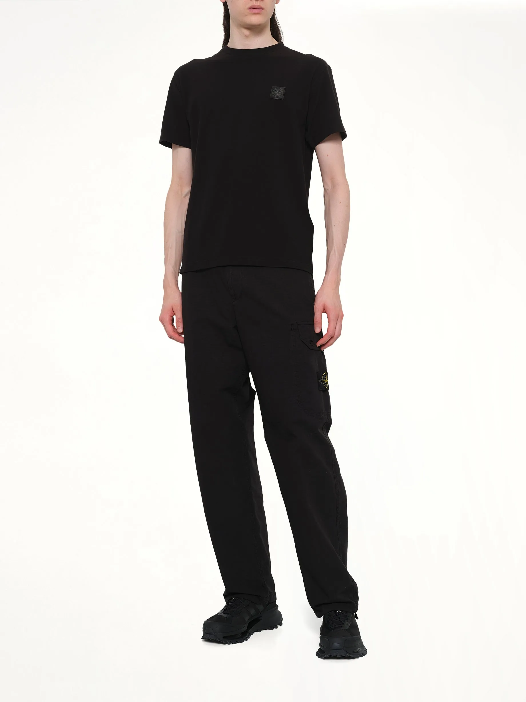 210003 Ghost S/S T-Shirt in Black sold by MARAIS product image thumbnail 4