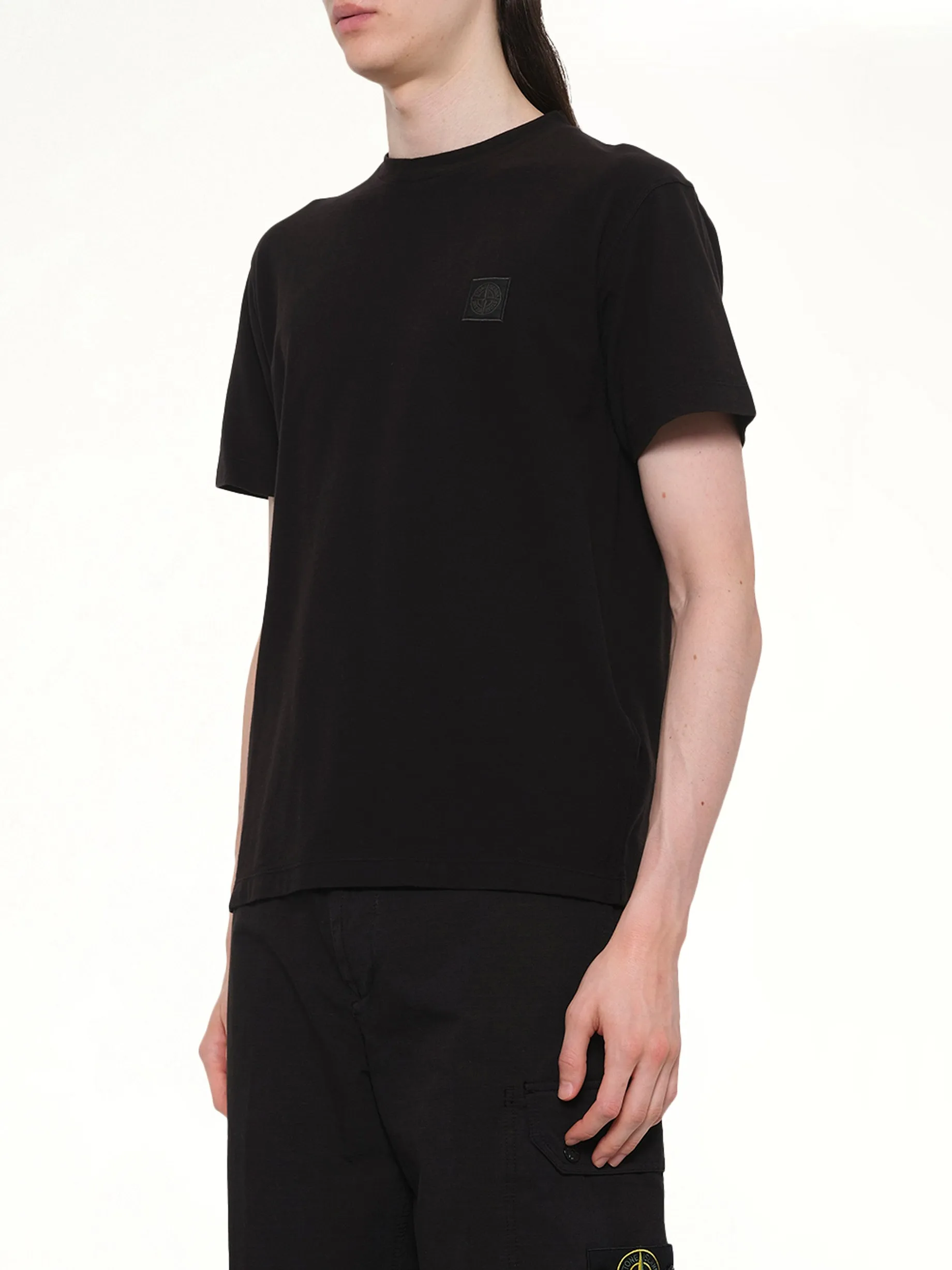 210003 Ghost S/S T-Shirt in Black sold by MARAIS product image thumbnail 3
