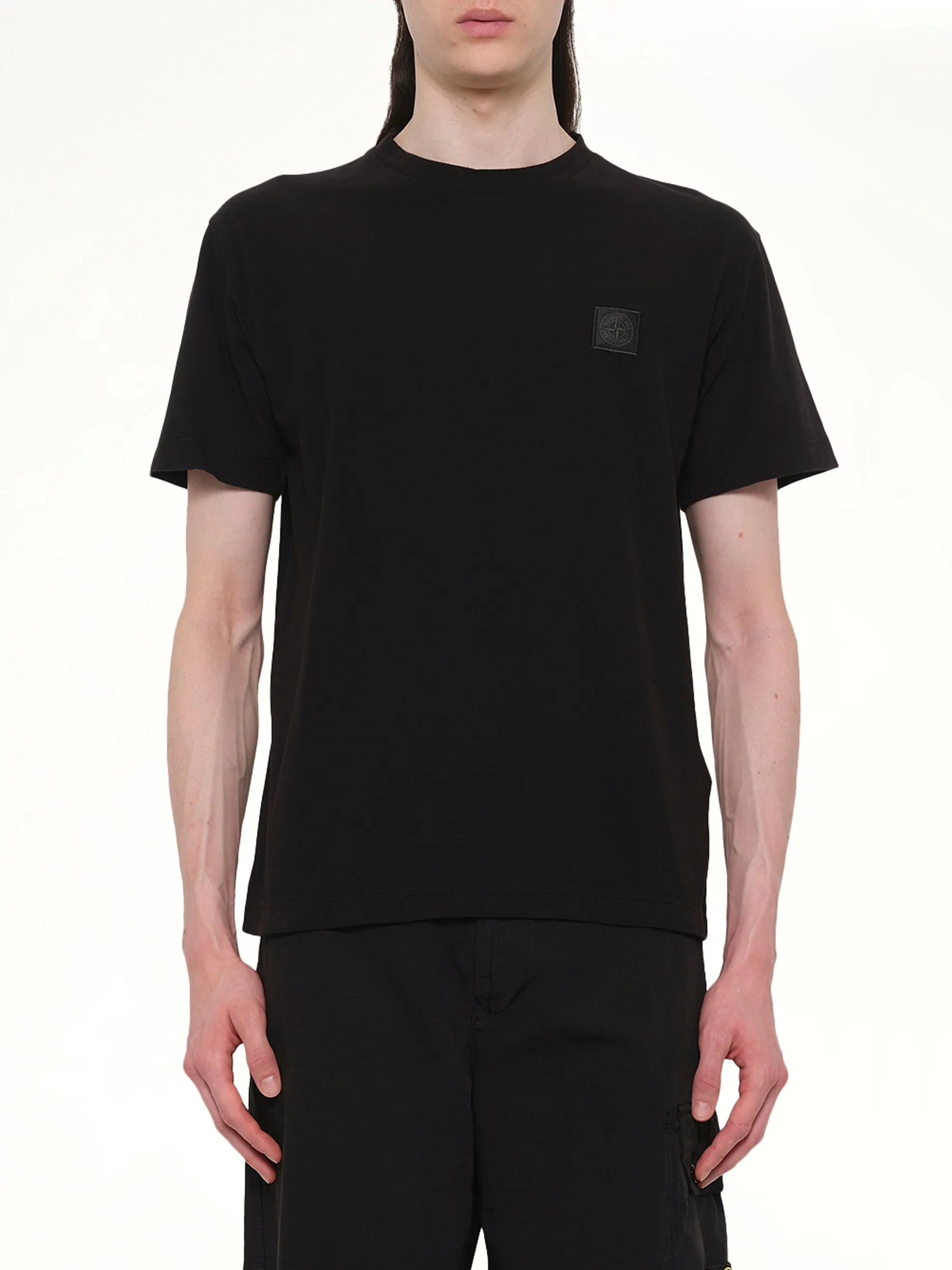 210003 Ghost S/S T-Shirt in Black sold by MARAIS