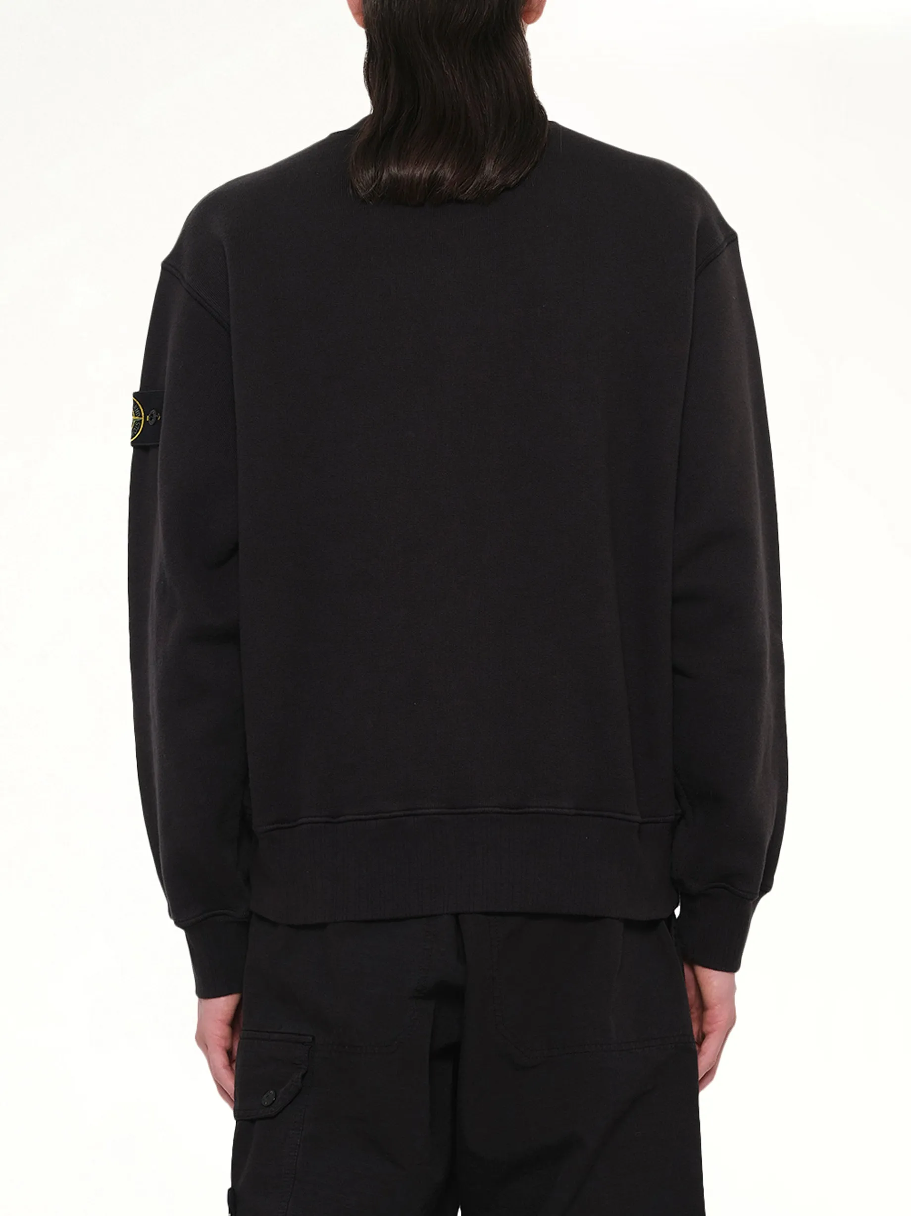 610002 Heavy Cotton Fleece Sweatshirt in Black sold by MARAIS product image thumbnail 5