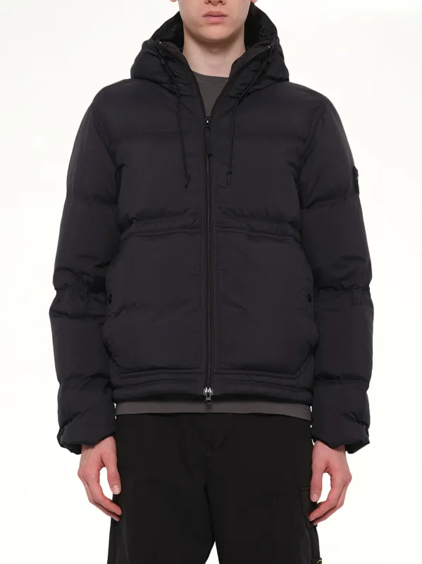 4100019 Ripstop Short Parka in Black sold by MARAIS