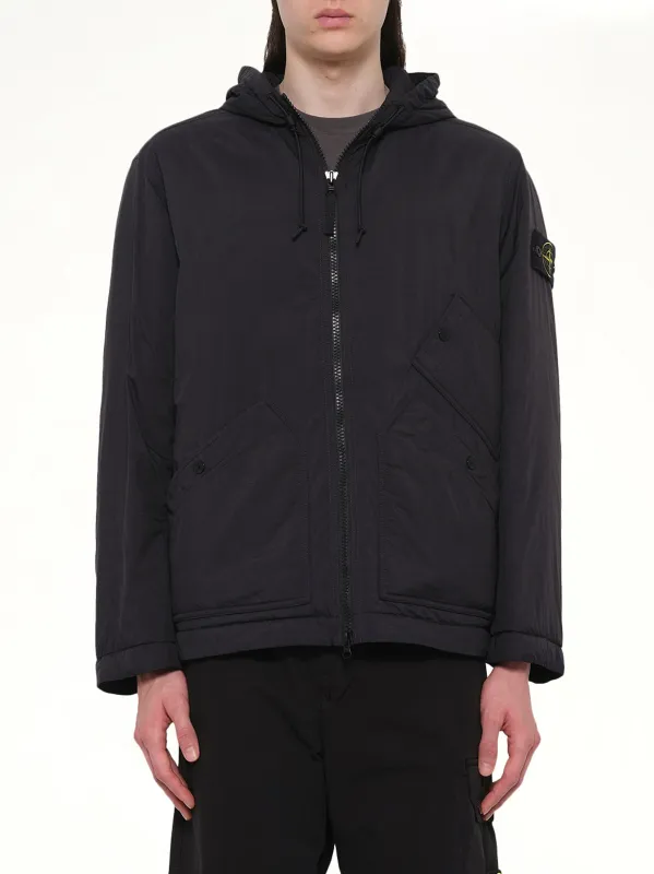 4100018 Ripstop Short Parka in Black sold by MARAIS