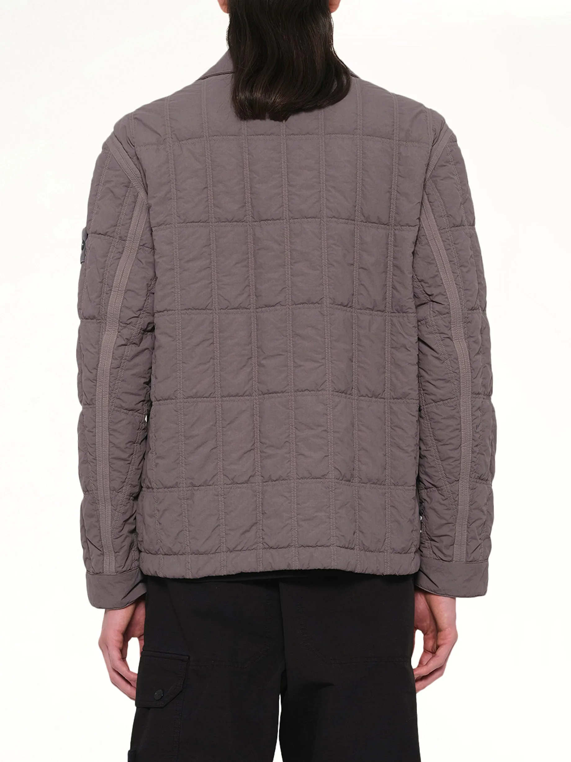 410009 Nylon Smerigliato Jacket in Dark Grey sold by MARAIS product image thumbnail 5