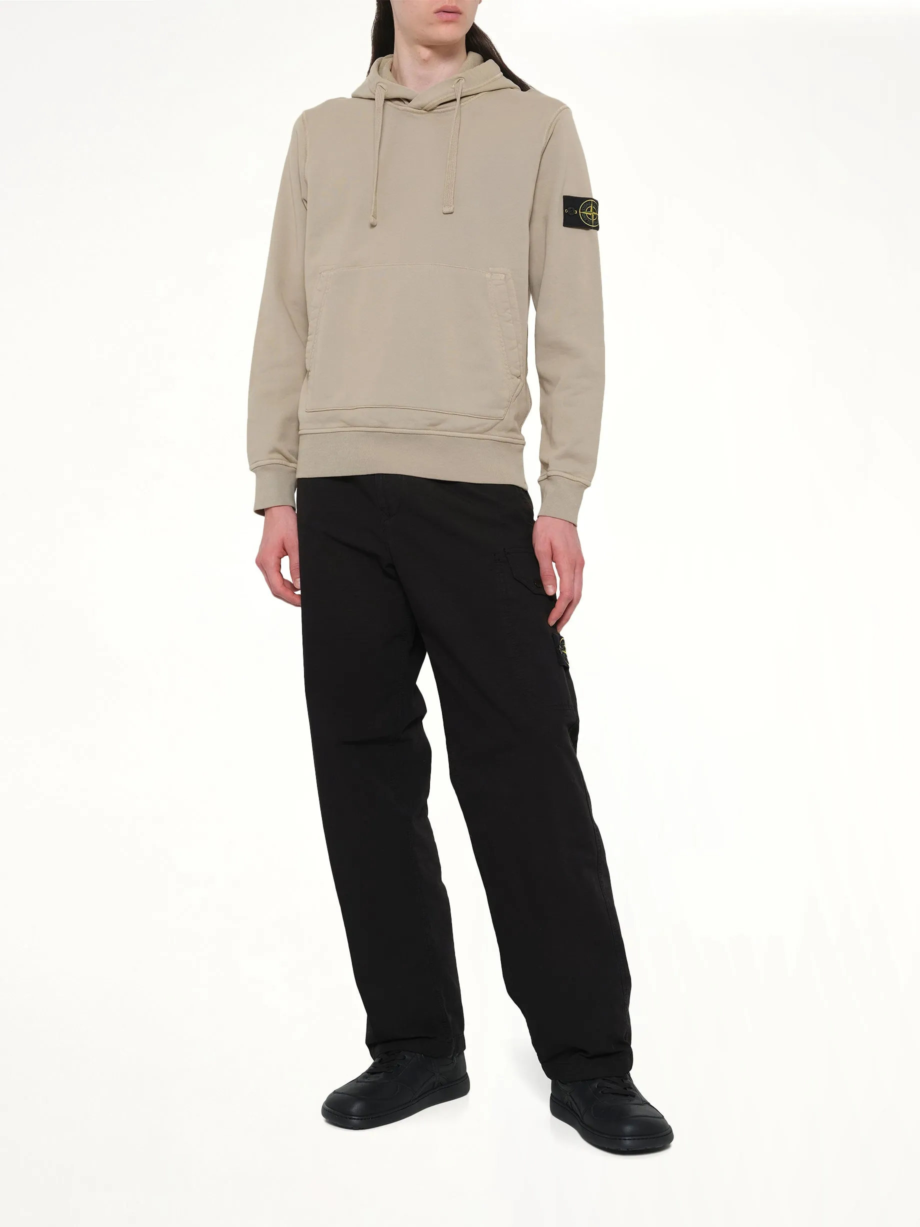 610006 Cotton Fleece Hoodie in Desert sold by MARAIS product image thumbnail 4