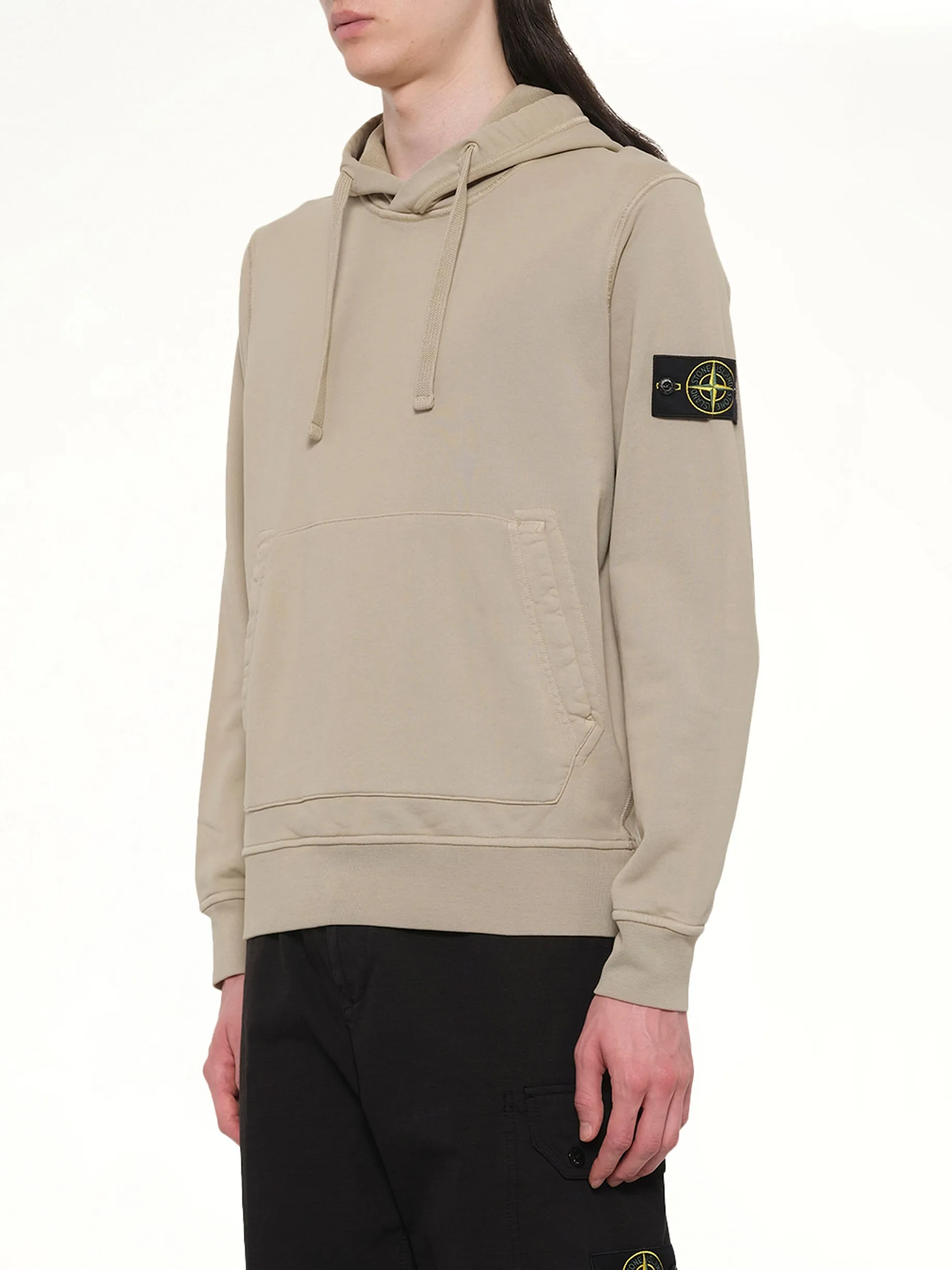 610006 Cotton Fleece Hoodie in Desert sold by MARAIS product image thumbnail 3