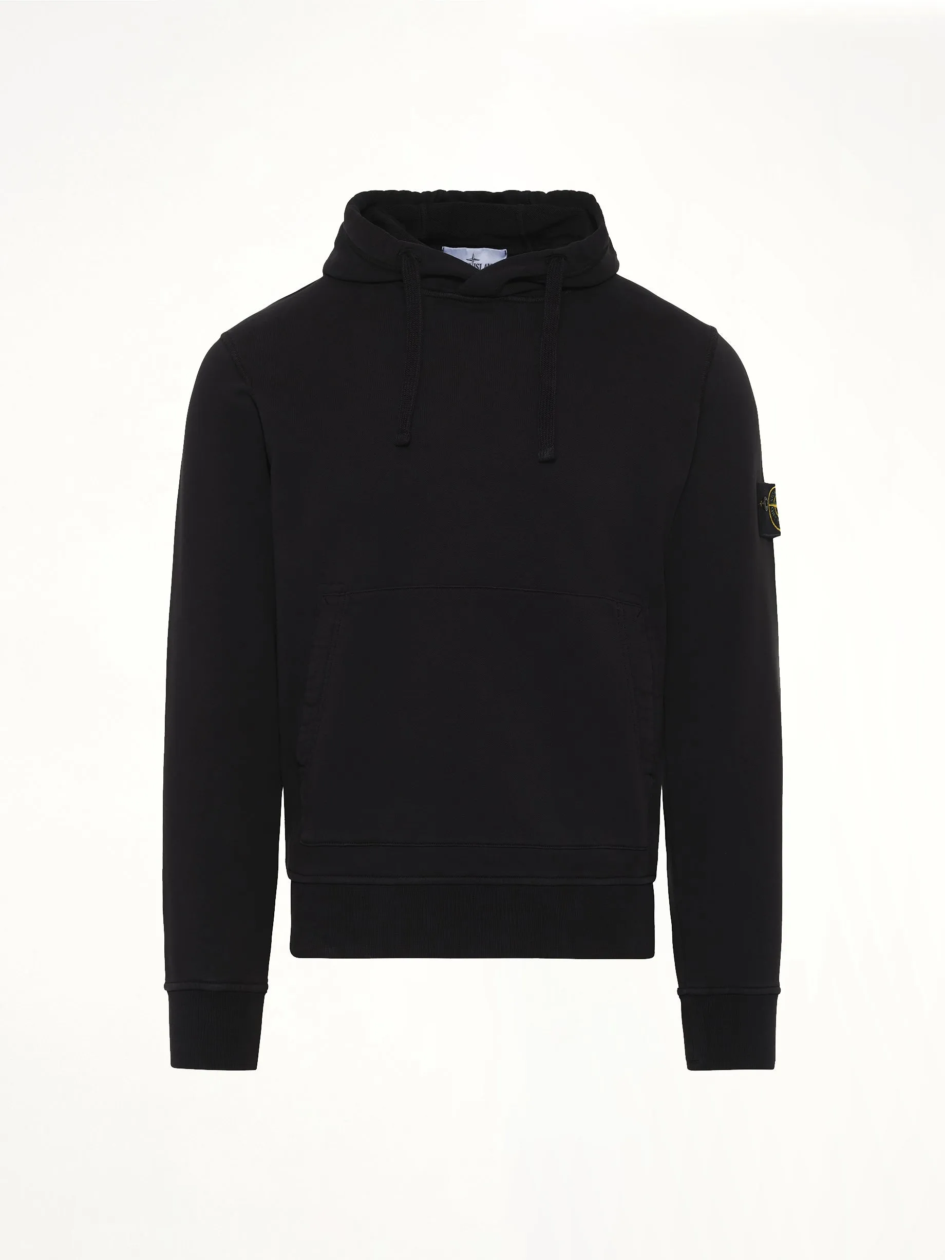 6100062 Cotton Fleece Hoodie in Black sold by MARAIS product image thumbnail 2