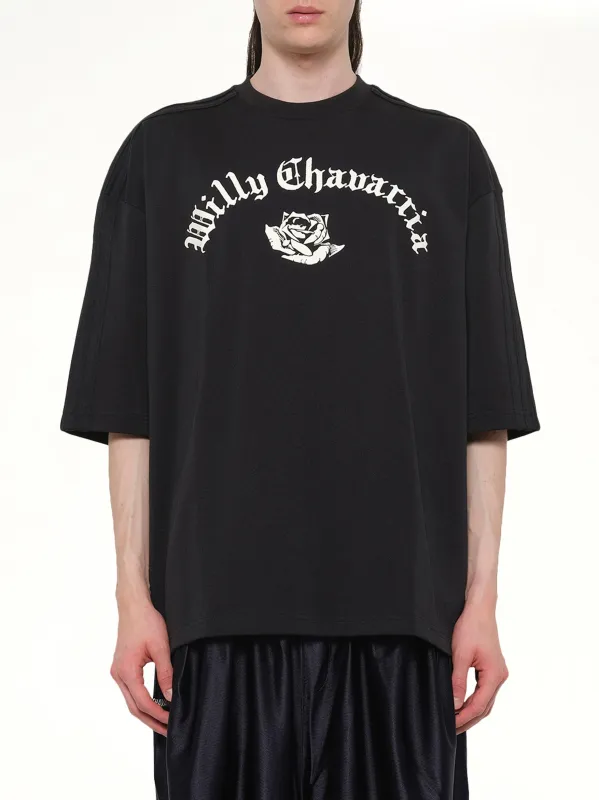 Adidas x WC Signature T-Shirt in Black made by Willy Chavarria