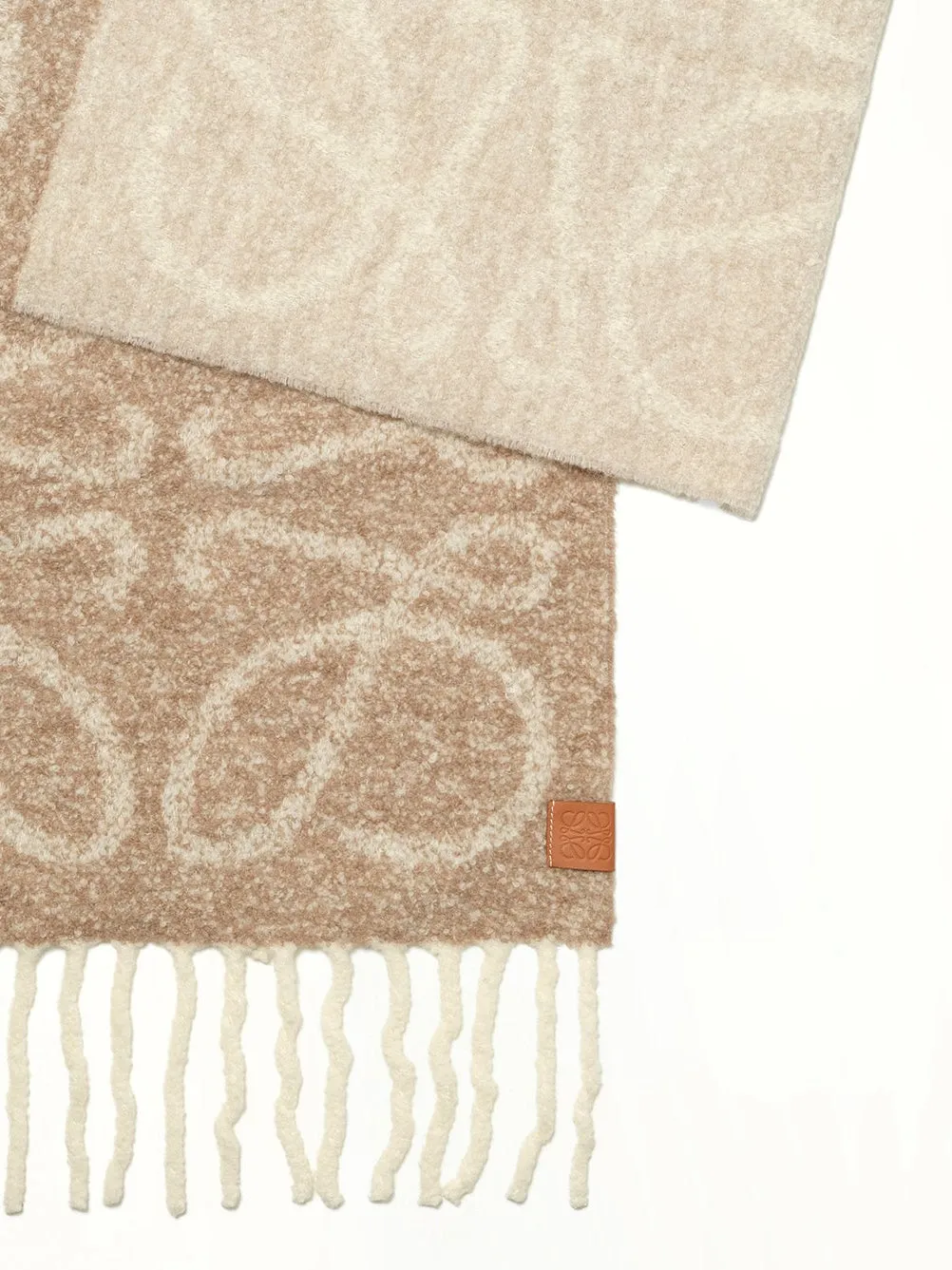 Big Anagram Scarf in Beige/White sold by MARAIS product image thumbnail 2