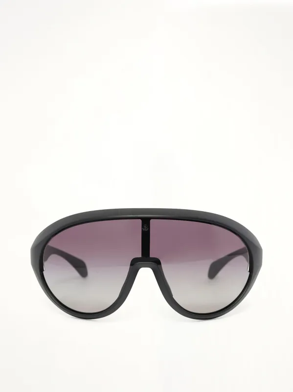 Rick Owens x Moncler Sunglasses in Black made by Rick Owens