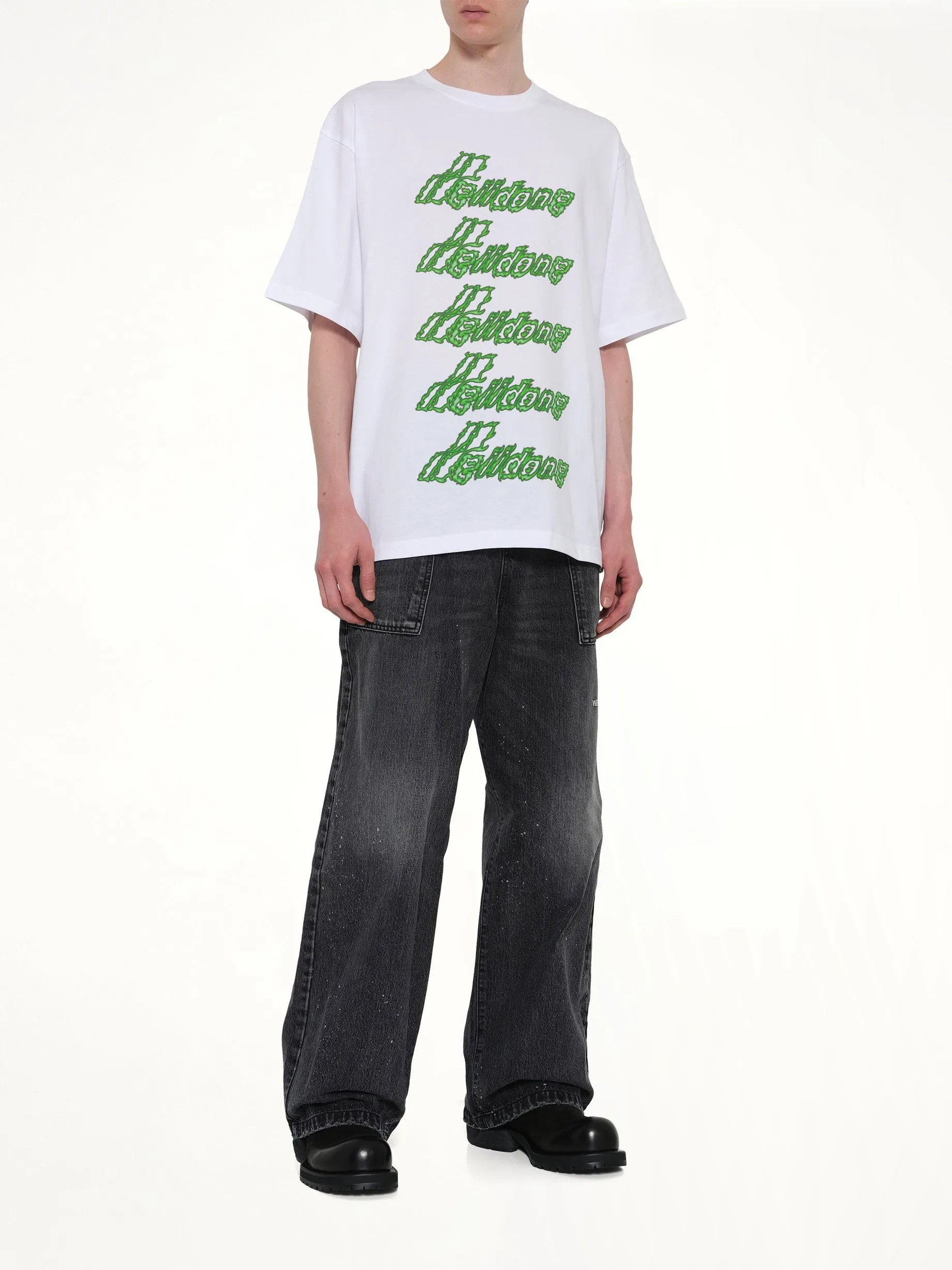 Multi-Logo T-Shirt in White/Green sold by MARAIS product image thumbnail 4