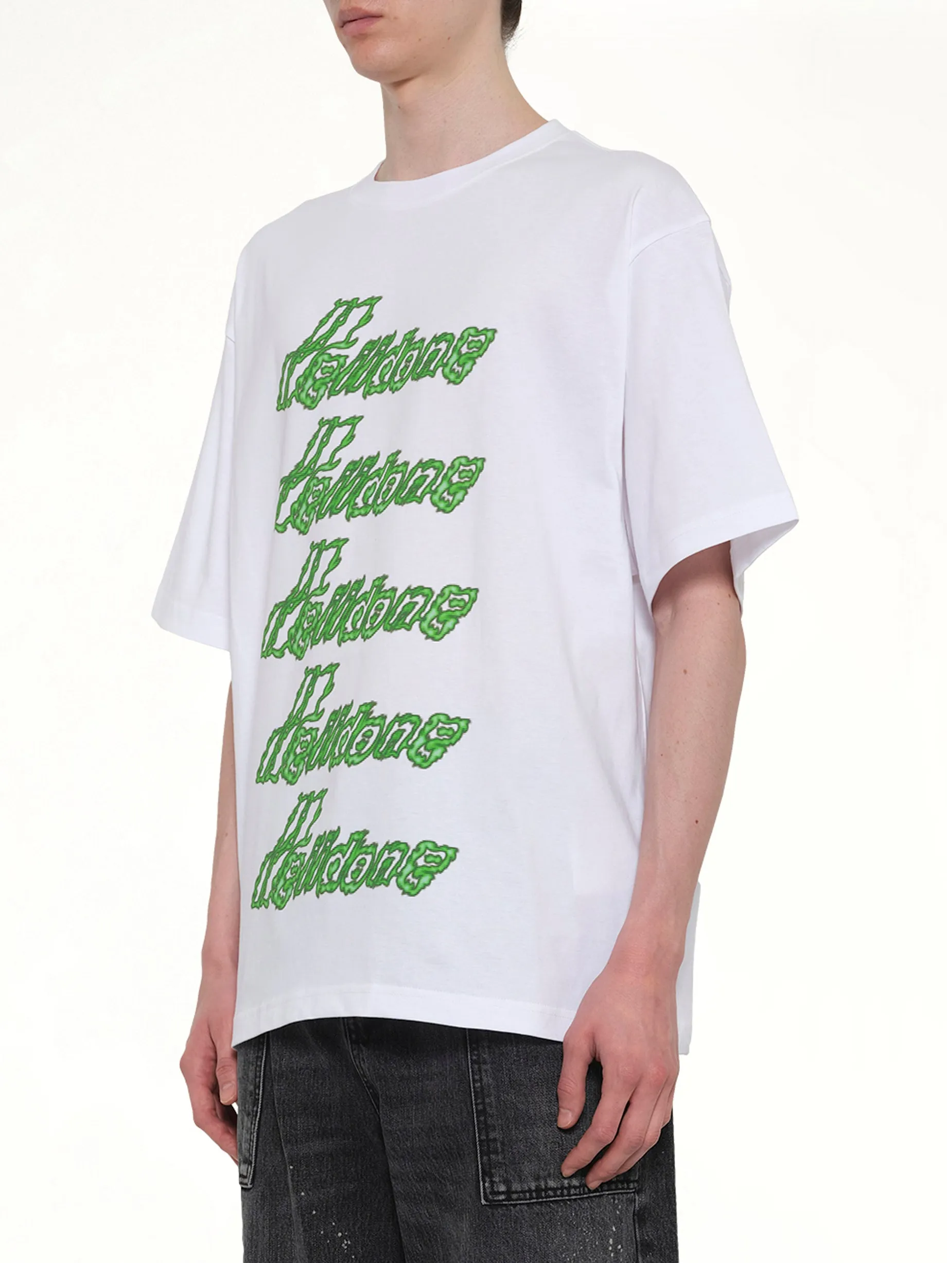 Multi-Logo T-Shirt in White/Green sold by MARAIS product image thumbnail 3