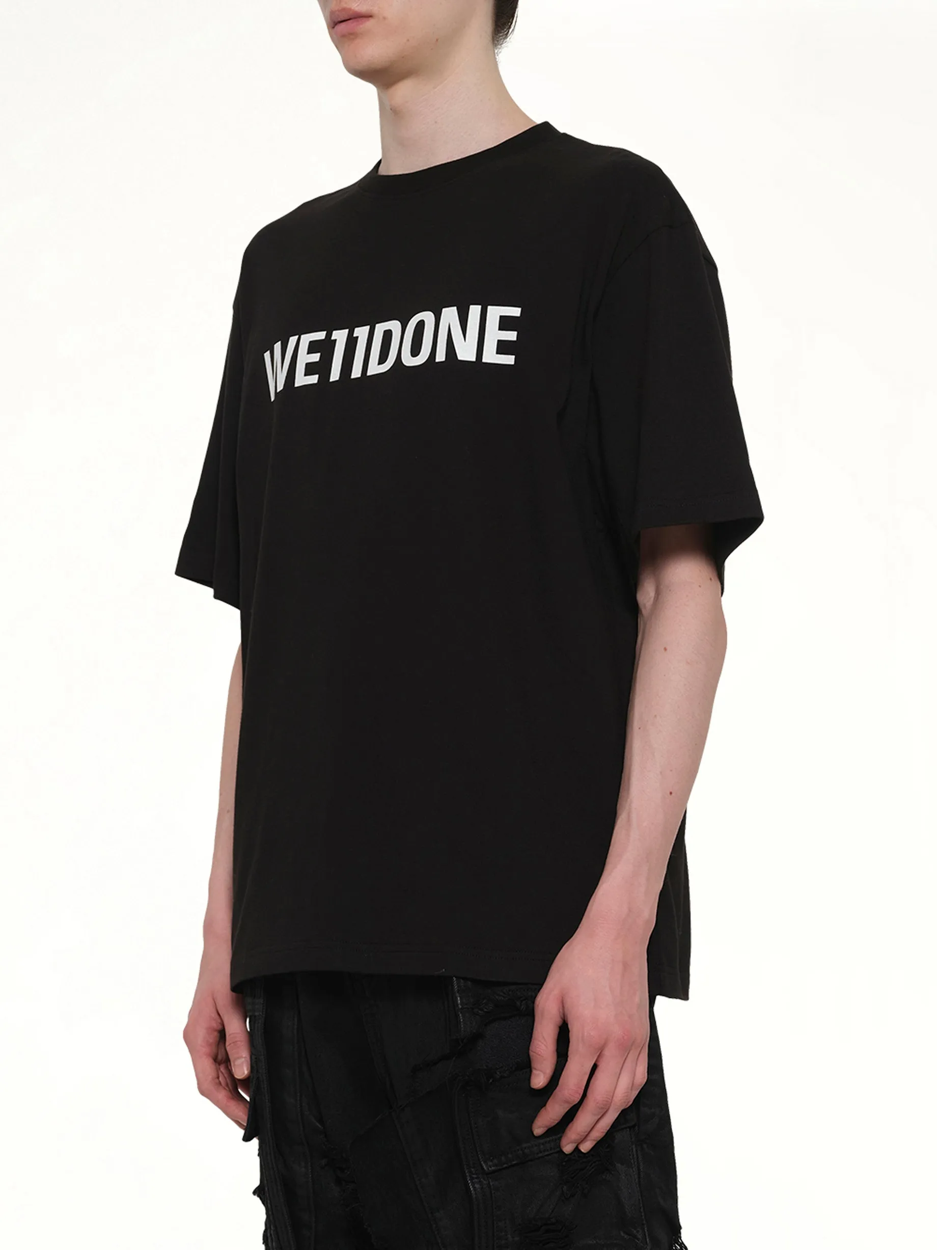Logo Loose-Fit T-Shirt in Black sold by MARAIS product image thumbnail 3