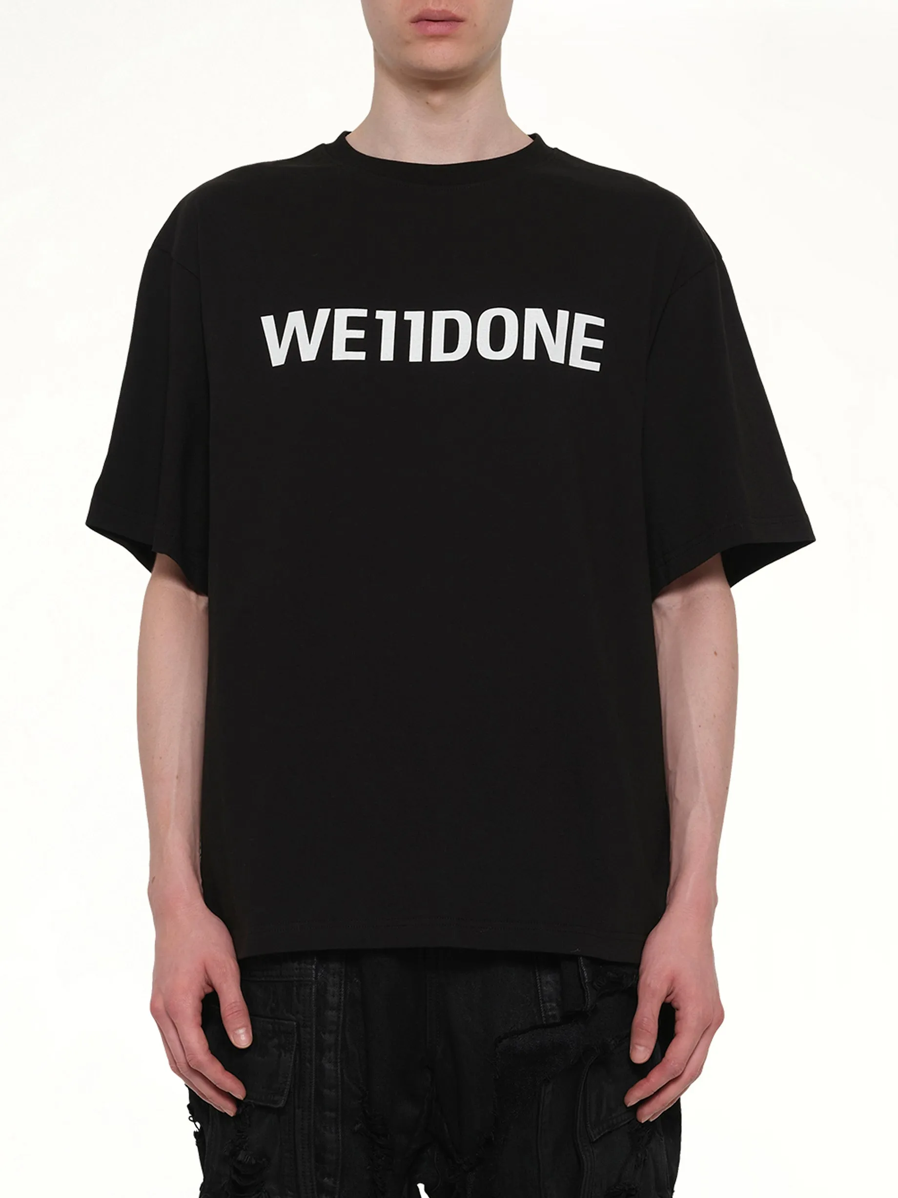 Logo Loose-Fit T-Shirt in Black sold by MARAIS