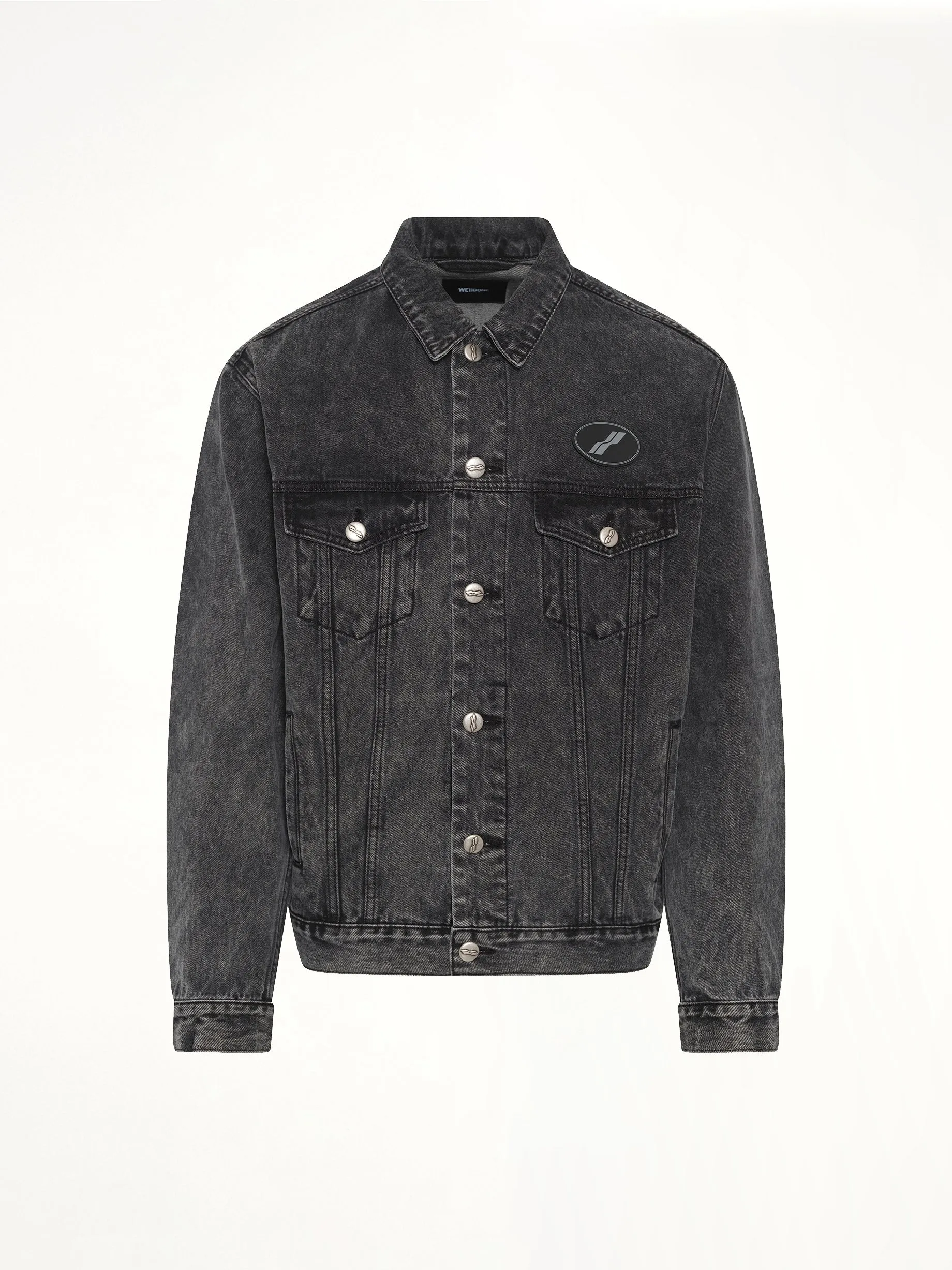 Oversized Denim Jacket in Washed Black sold by MARAIS product image thumbnail 2