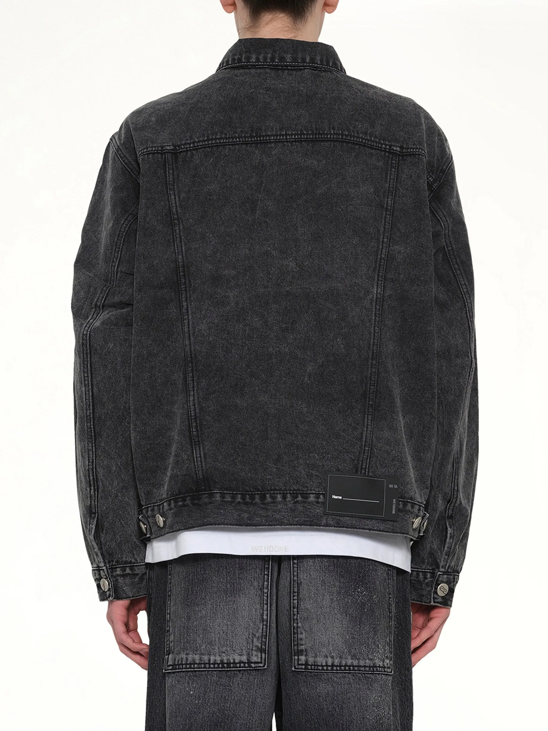 Oversized Denim Jacket in Washed Black sold by MARAIS product image thumbnail 5