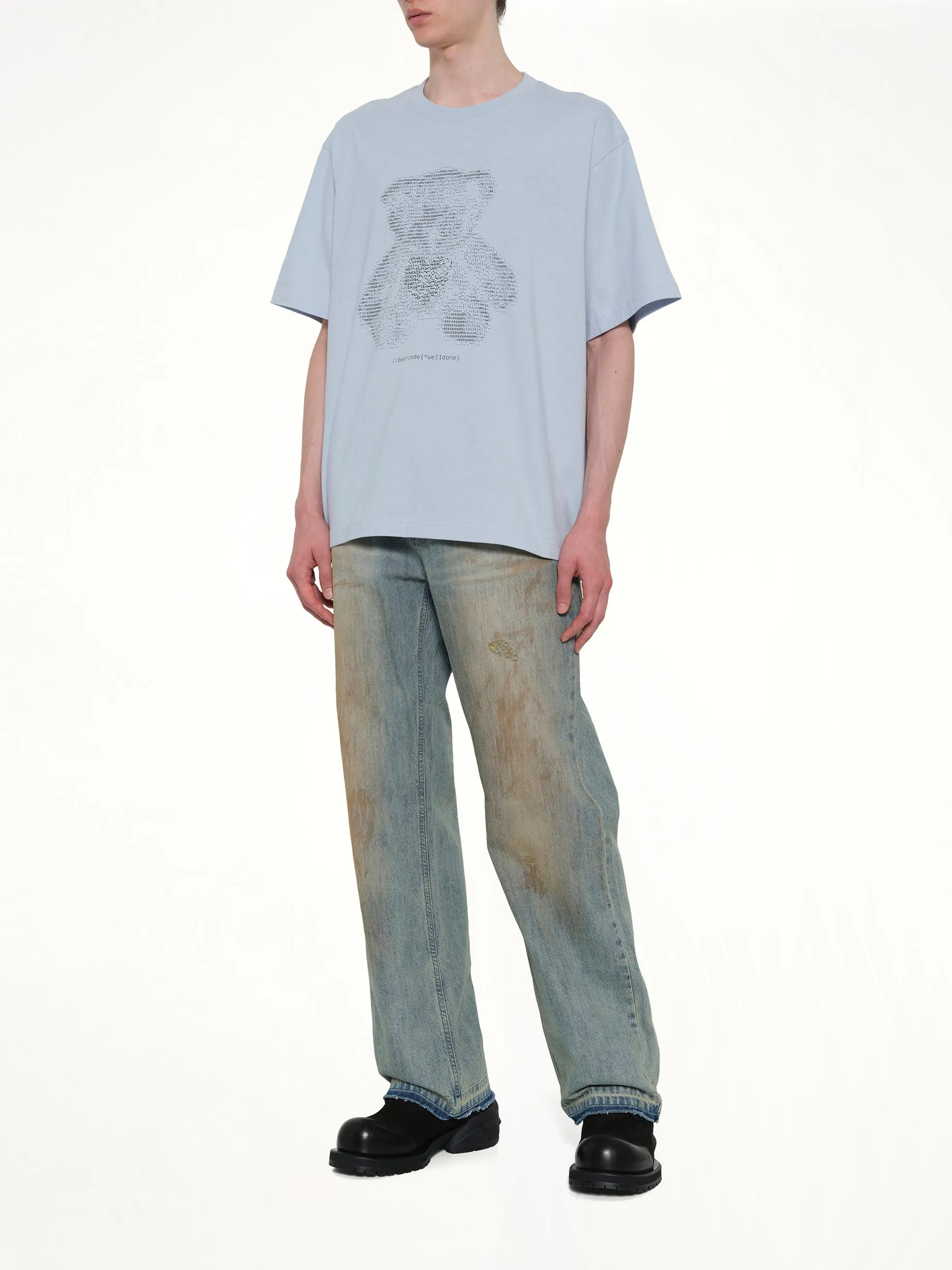 Coding Teddy T-Shirt in Sky sold by MARAIS product image thumbnail 4