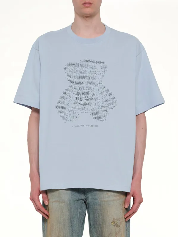 Coding Teddy T-Shirt in Sky made by MARAIS