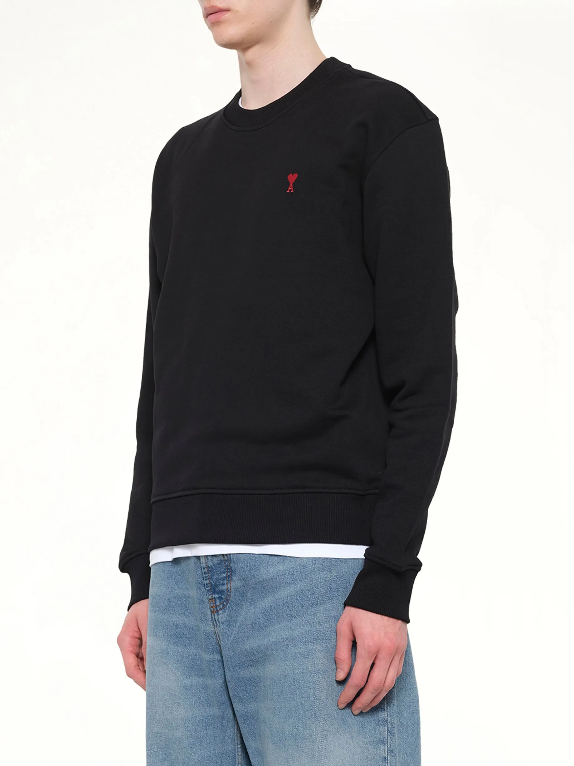 Red Ami De Coeur Sweatshirt in Black sold by MARAIS product image thumbnail 3