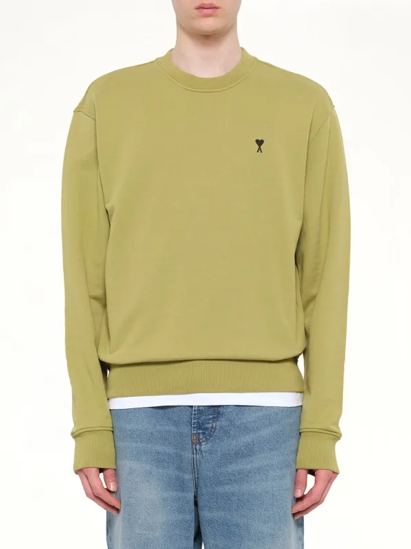 Contrasted ADC Sweatshirt in Matcha sold by MARAIS
