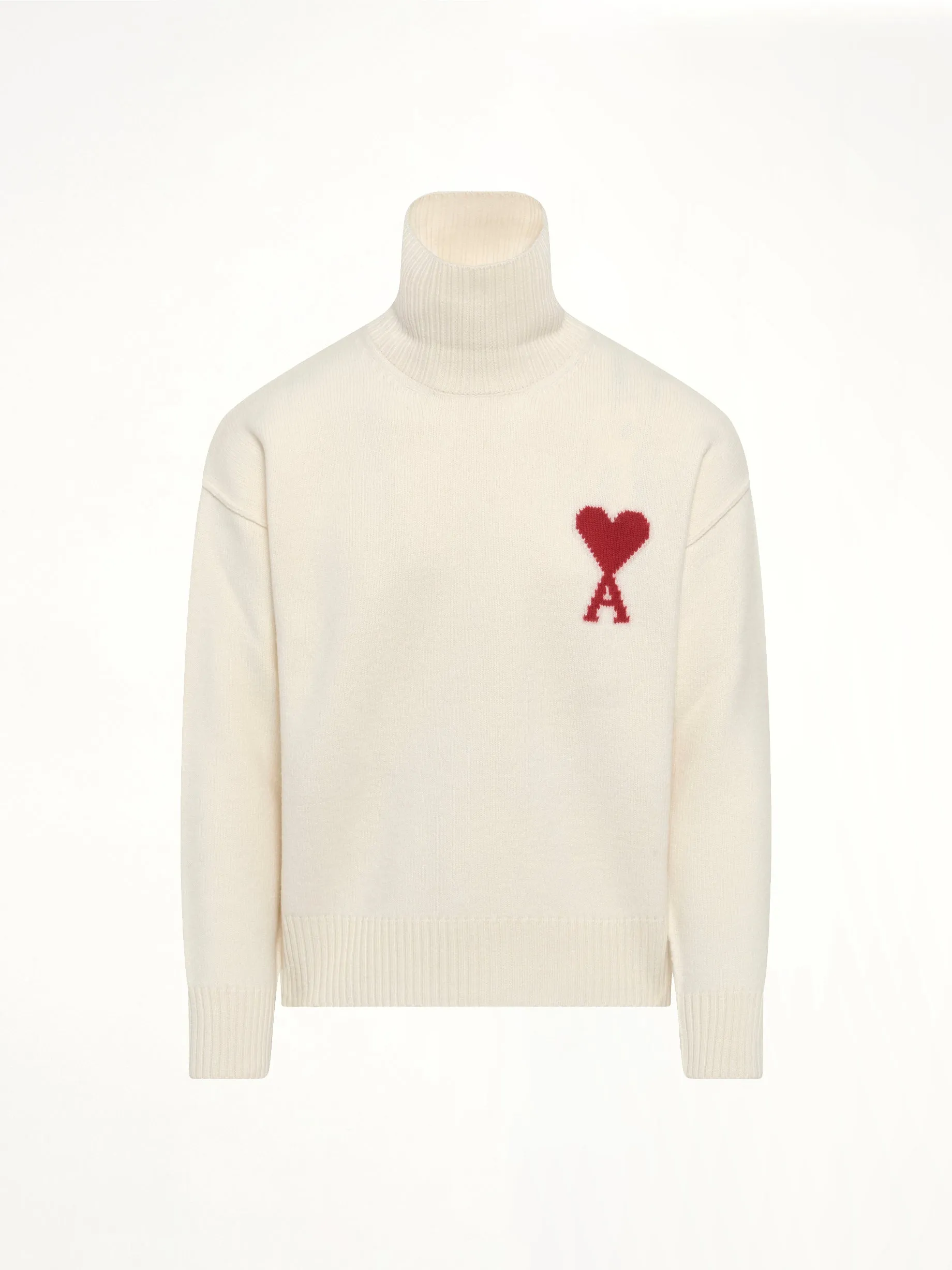 Contrasted ADC Funnel Neck Sweater in Off White sold by MARAIS product image thumbnail 2