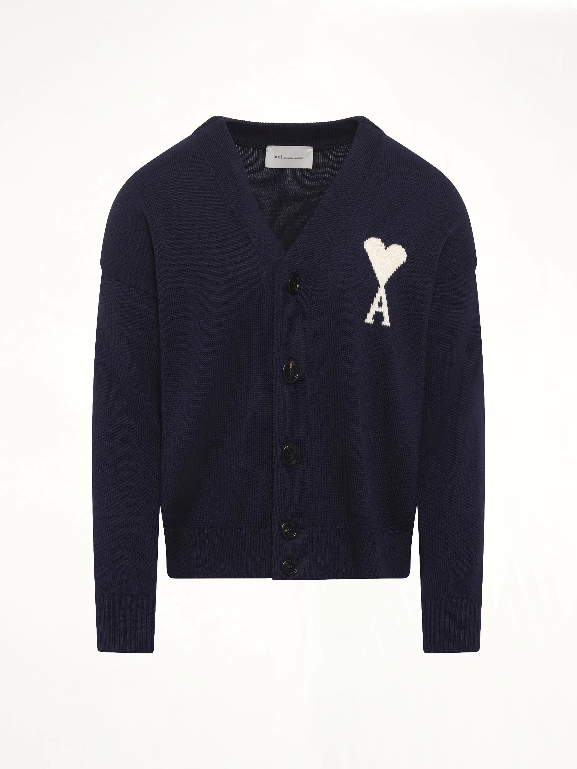 Contrasted ADC Cardigan in Navy sold by MARAIS product image thumbnail 2