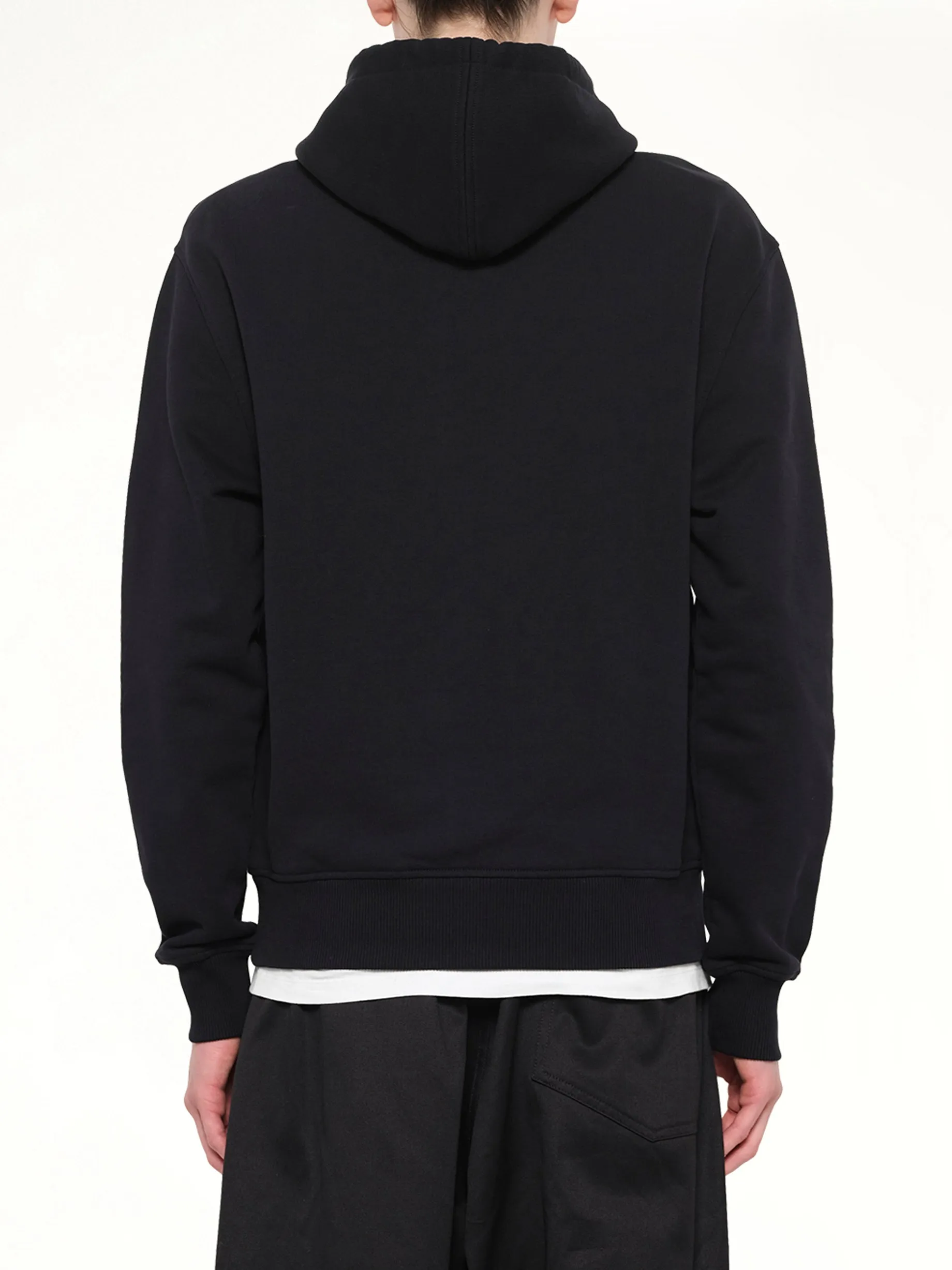Contrasted ADC Hoodie in Black sold by MARAIS product image thumbnail 5