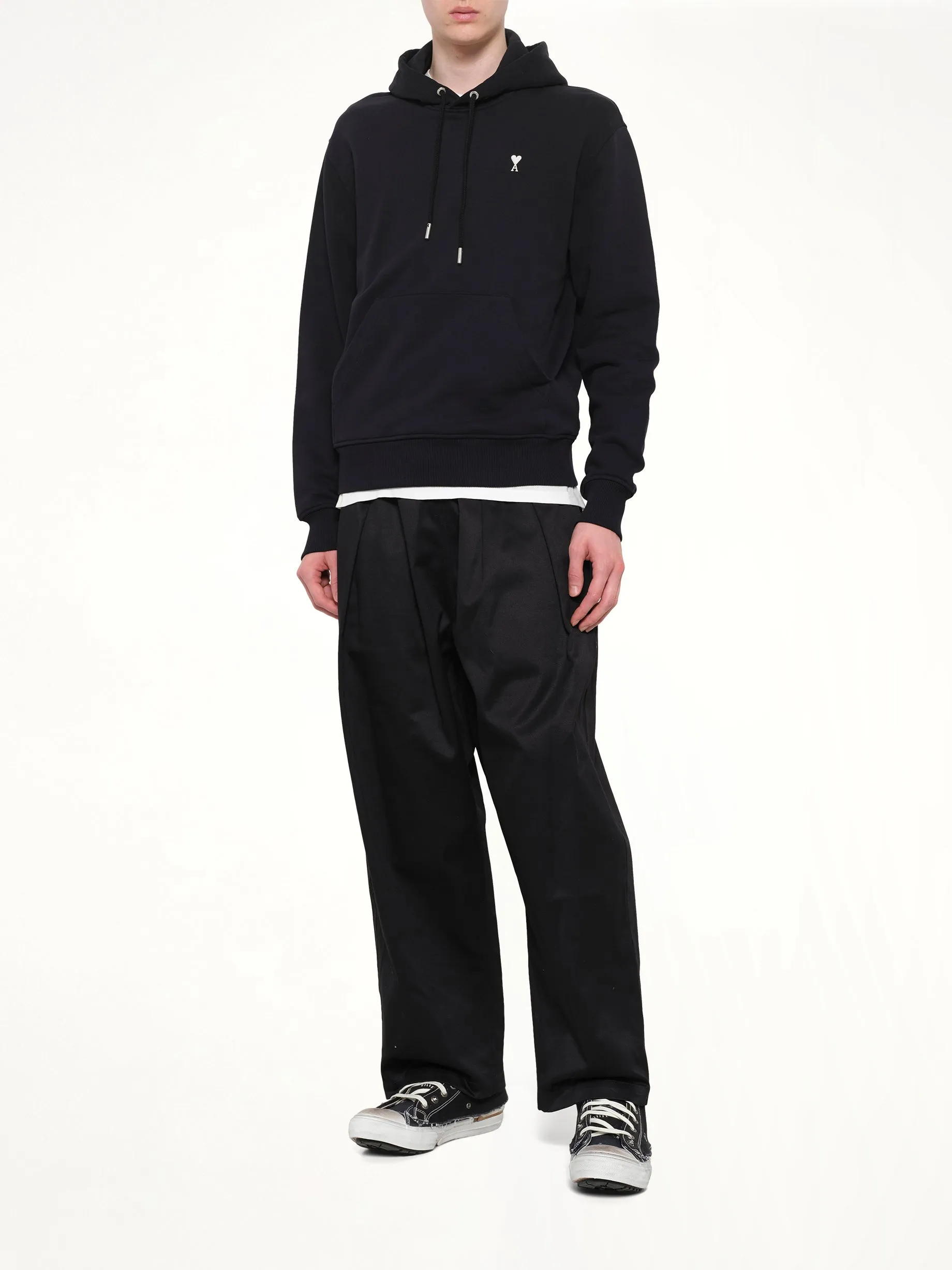 Contrasted ADC Hoodie in Black sold by MARAIS product image thumbnail 4