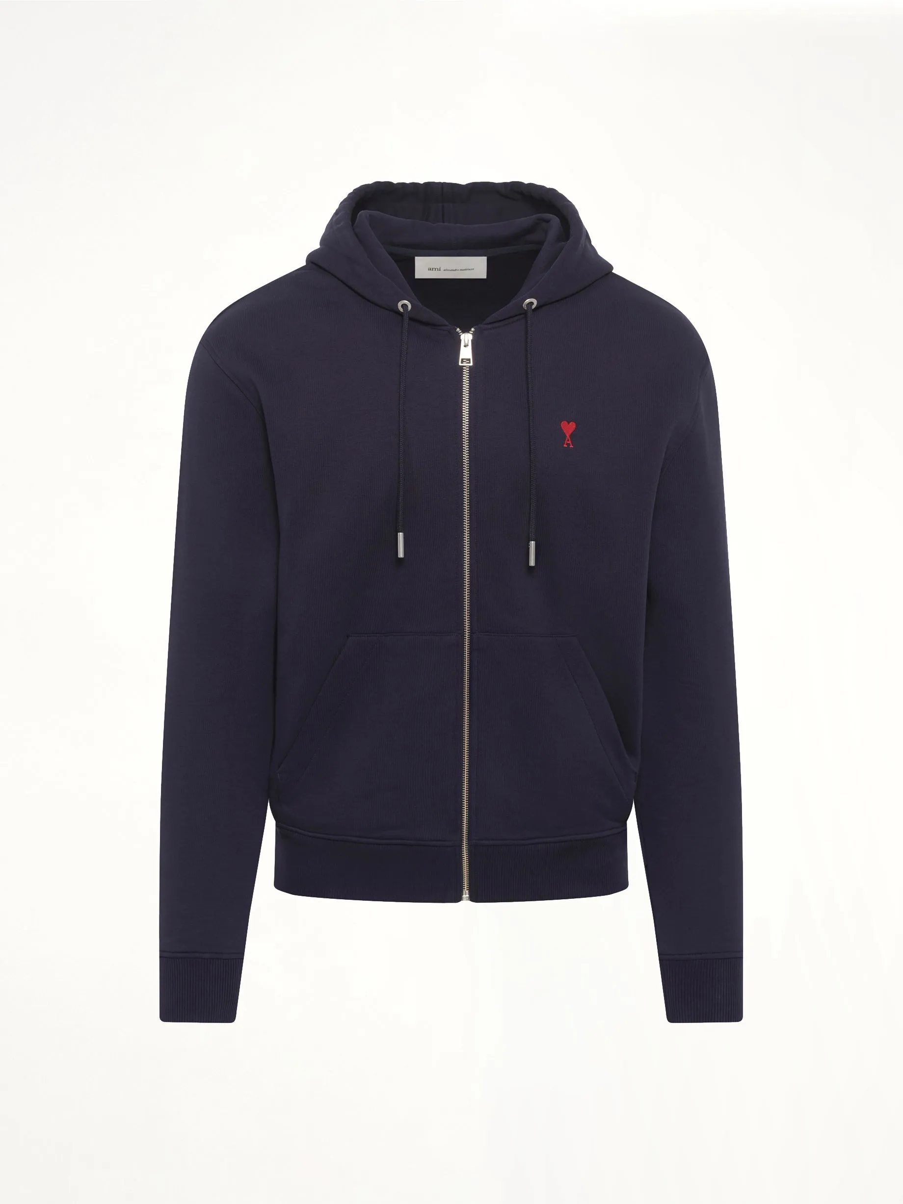 Red Ami De Coeur Zip Hoodie in Navy sold by MARAIS product image thumbnail 2