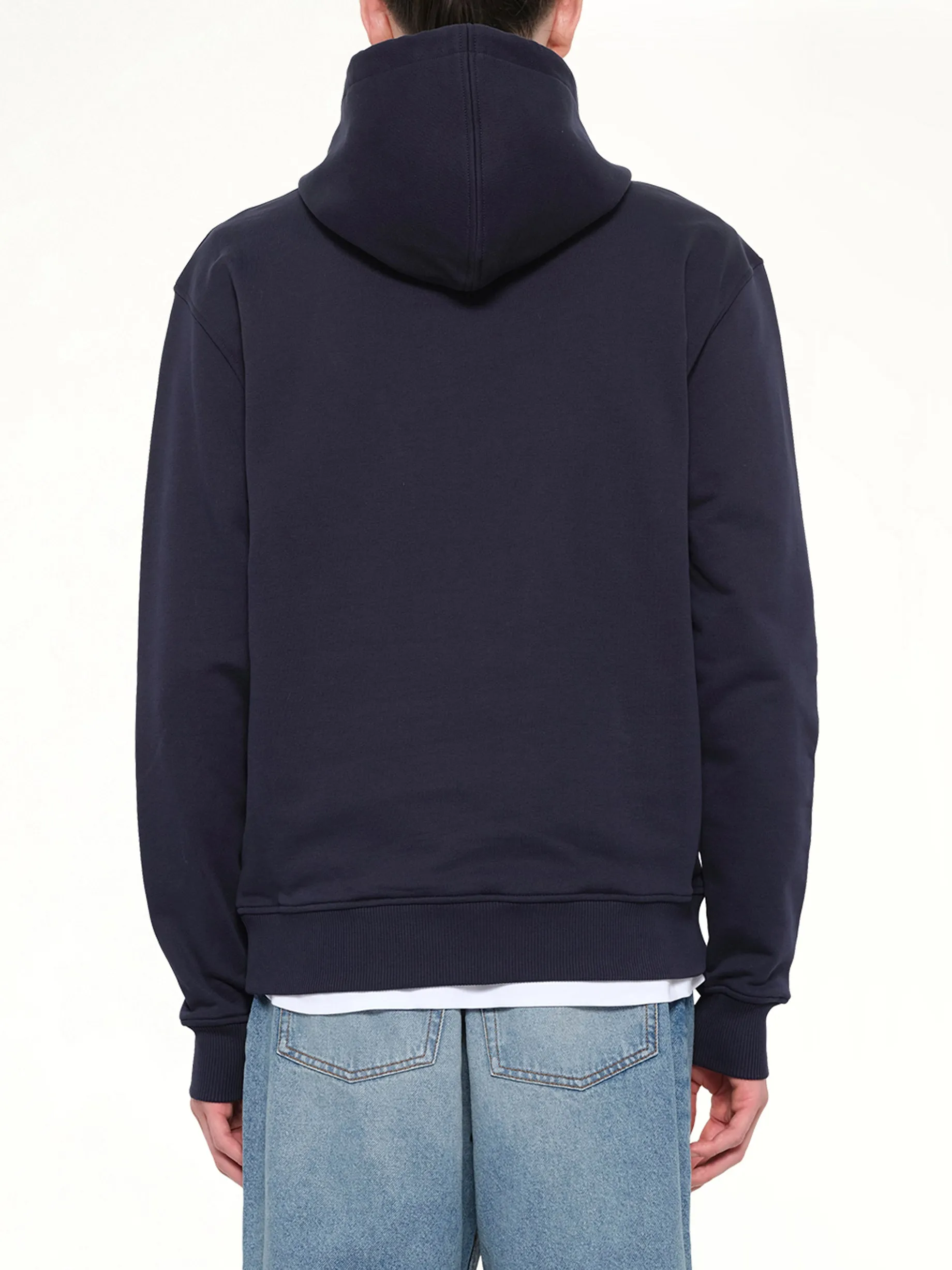 Red Ami De Coeur Hoodie in Navy sold by MARAIS product image thumbnail 5